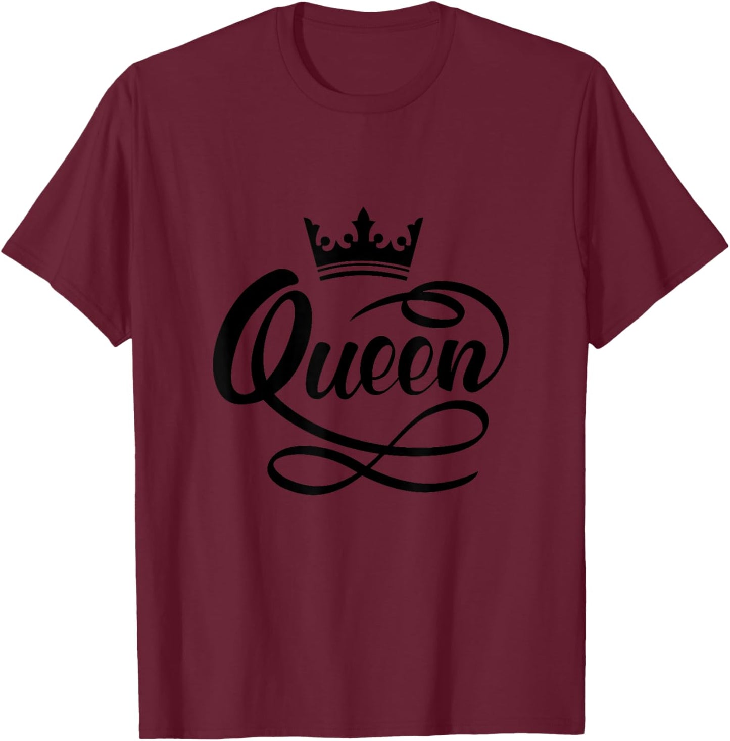 I'm A Queen The Best Queen In The World Graphic Cool Designs T-Shirt - T-Shirt | Maroon