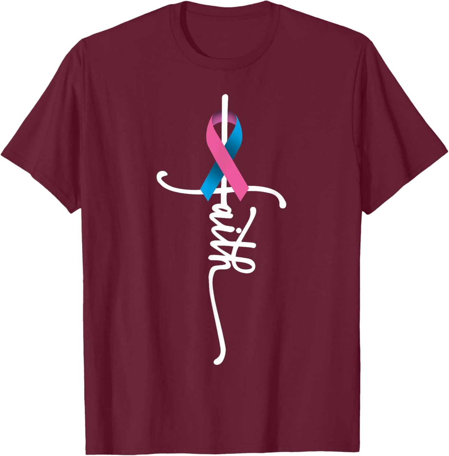 Pregnancy Infant Loss Awareness Baby Loss Memorial Mom Dad T-Shirt - T-Shirt | Maroon