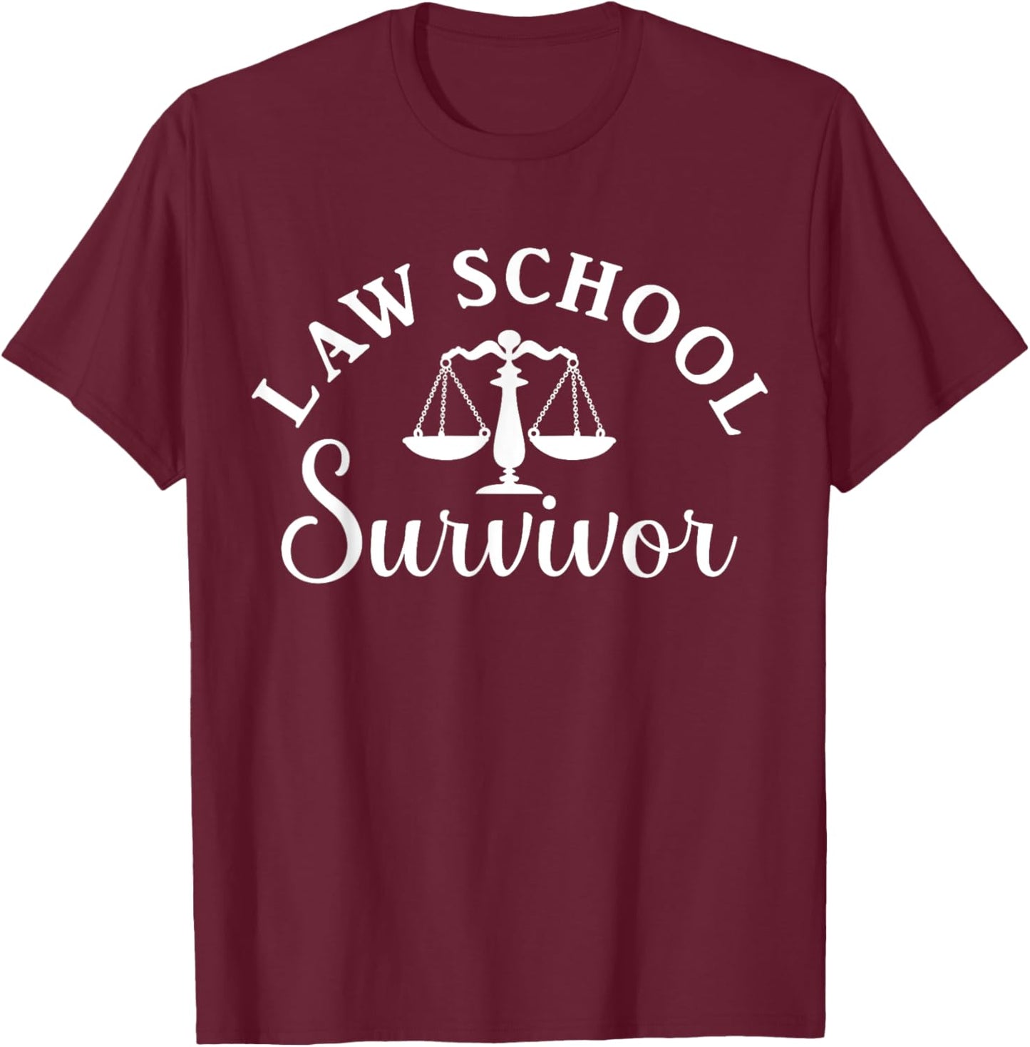 I Survived Law School, I Passed the Bar Exam T-Shirt - T-Shirt | Maroon