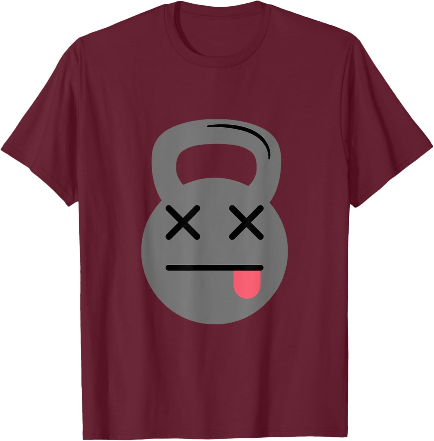 Weight Training Kettlebell T-Shirt - T-Shirt | Maroon