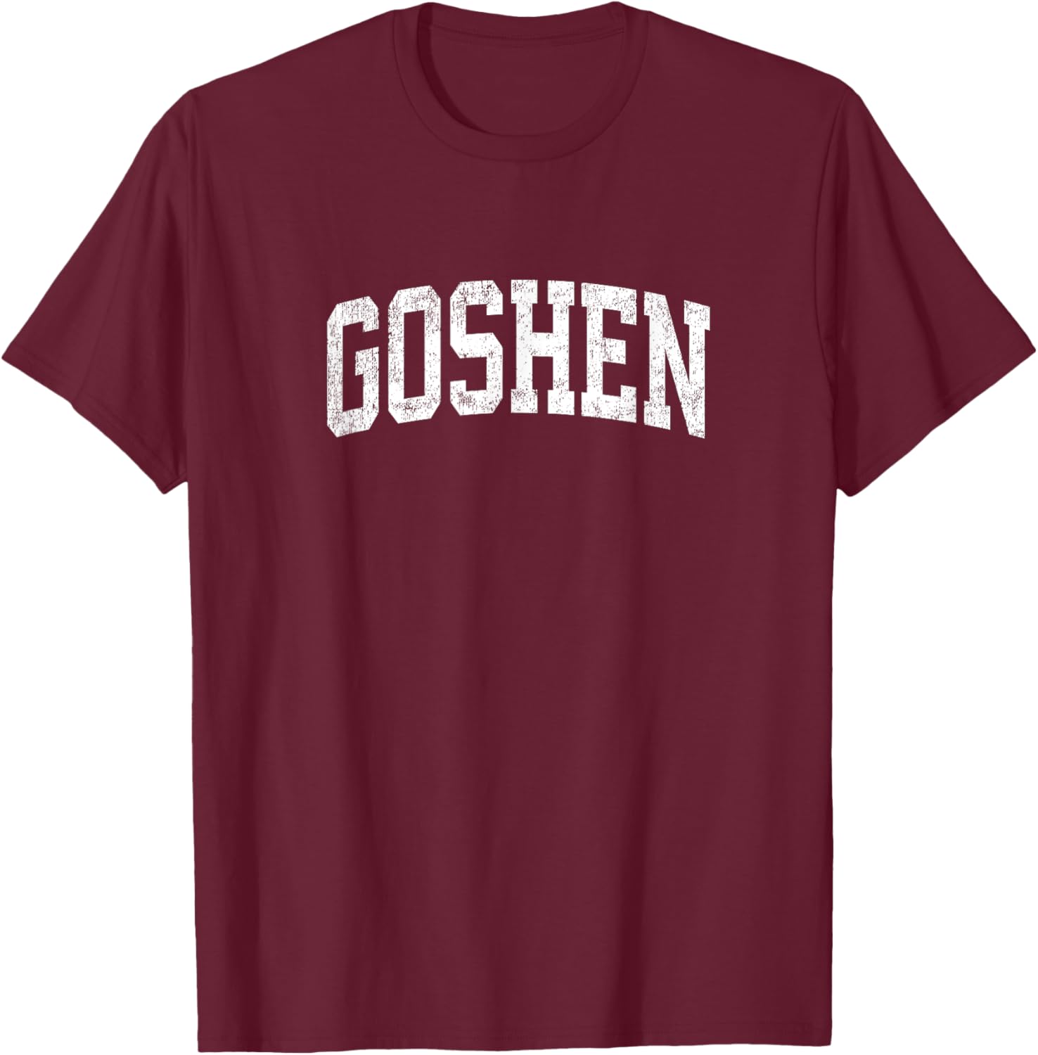 Goshen Indiana IN Vintage Athletic Sports Design T-Shirt - T-Shirt | Maroon