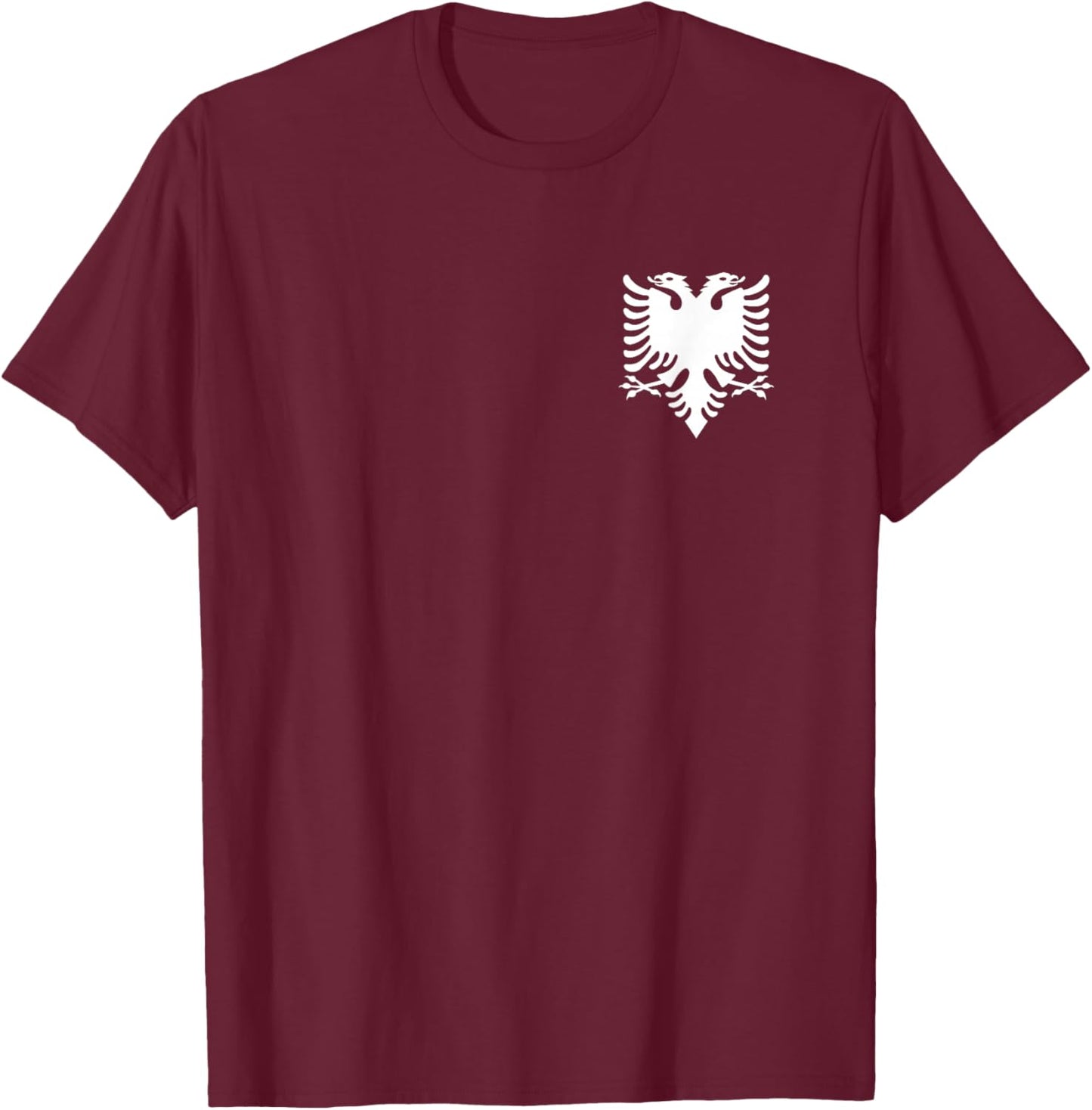 Albanian Flag Shqip Shqiponja Albanian Eagle Albania T-Shirt - T-Shirt | Maroon