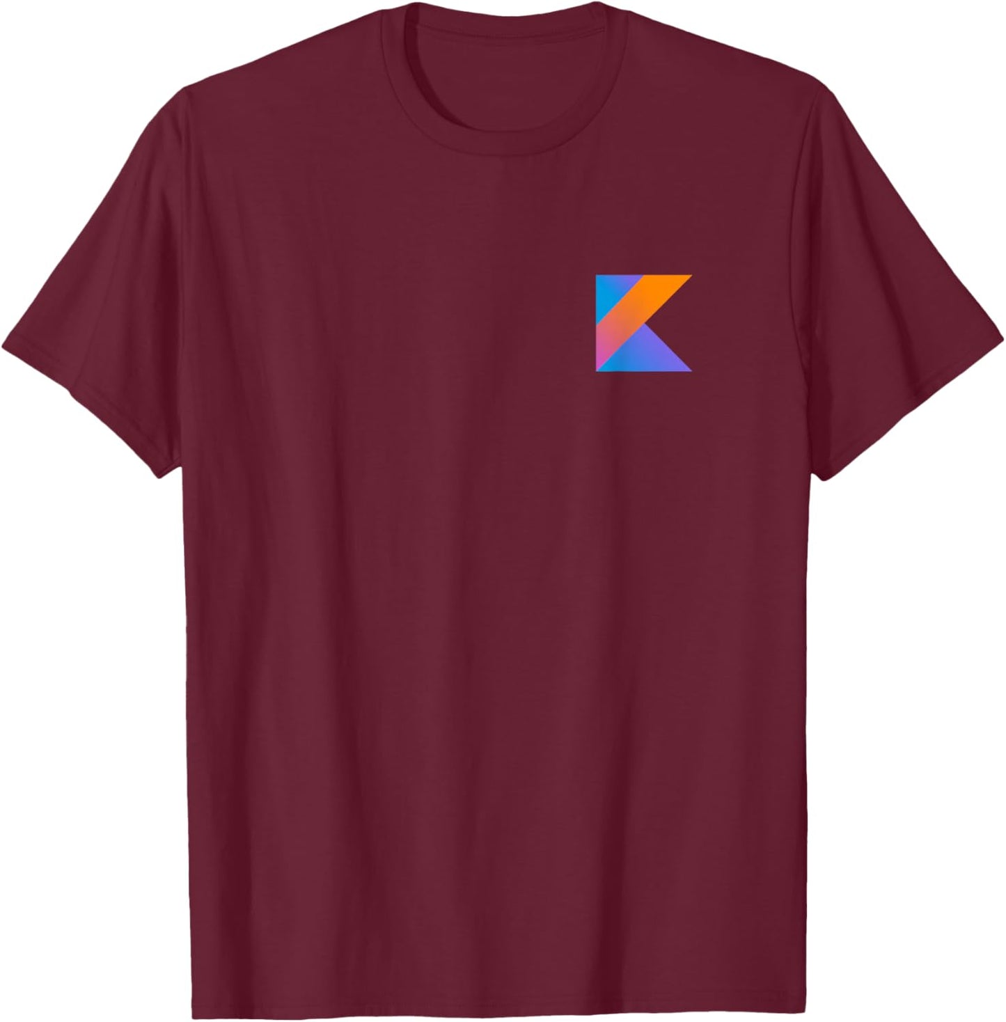 Kotlin Programming Logo for Programmers T-Shirt - T-Shirt | Maroon