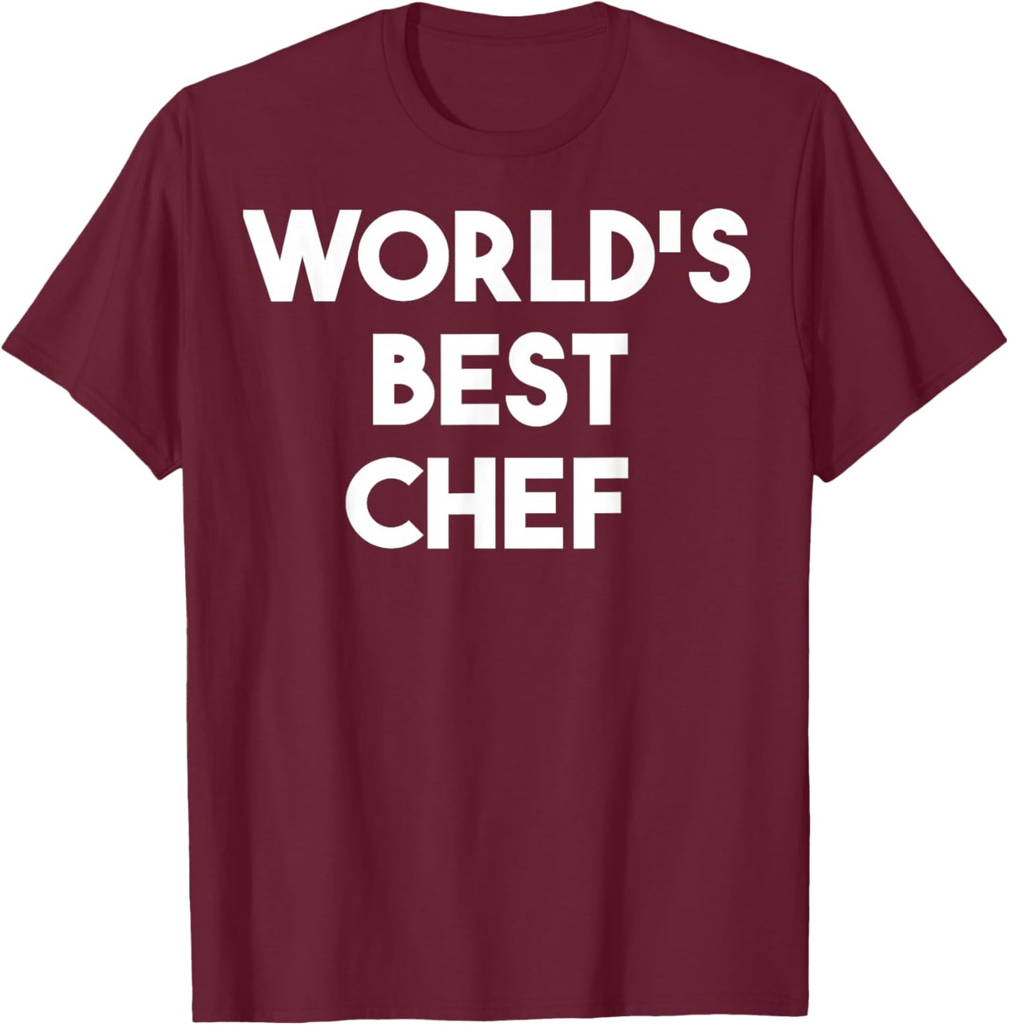 World's Best Chef T-Shirt - T-Shirt | Maroon