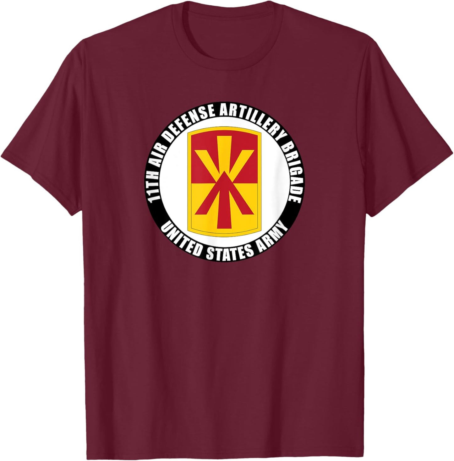 11th Air Defense Artillery Brigade United States Veteran T-Shirt - T-Shirt | Maroon