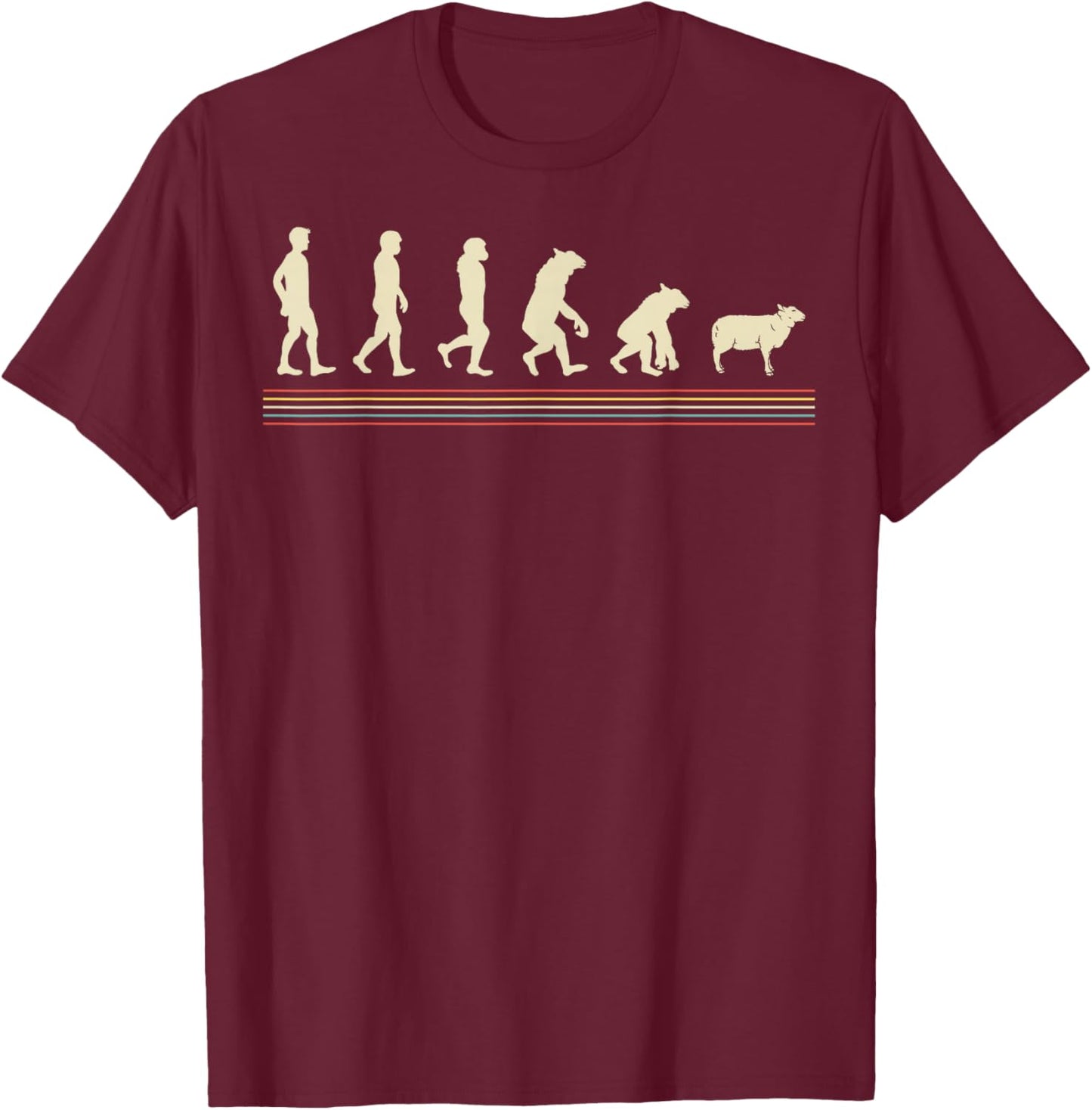 Conspiracy Theorist, Sheep, Shepherd T-Shirt - T-Shirt | Maroon