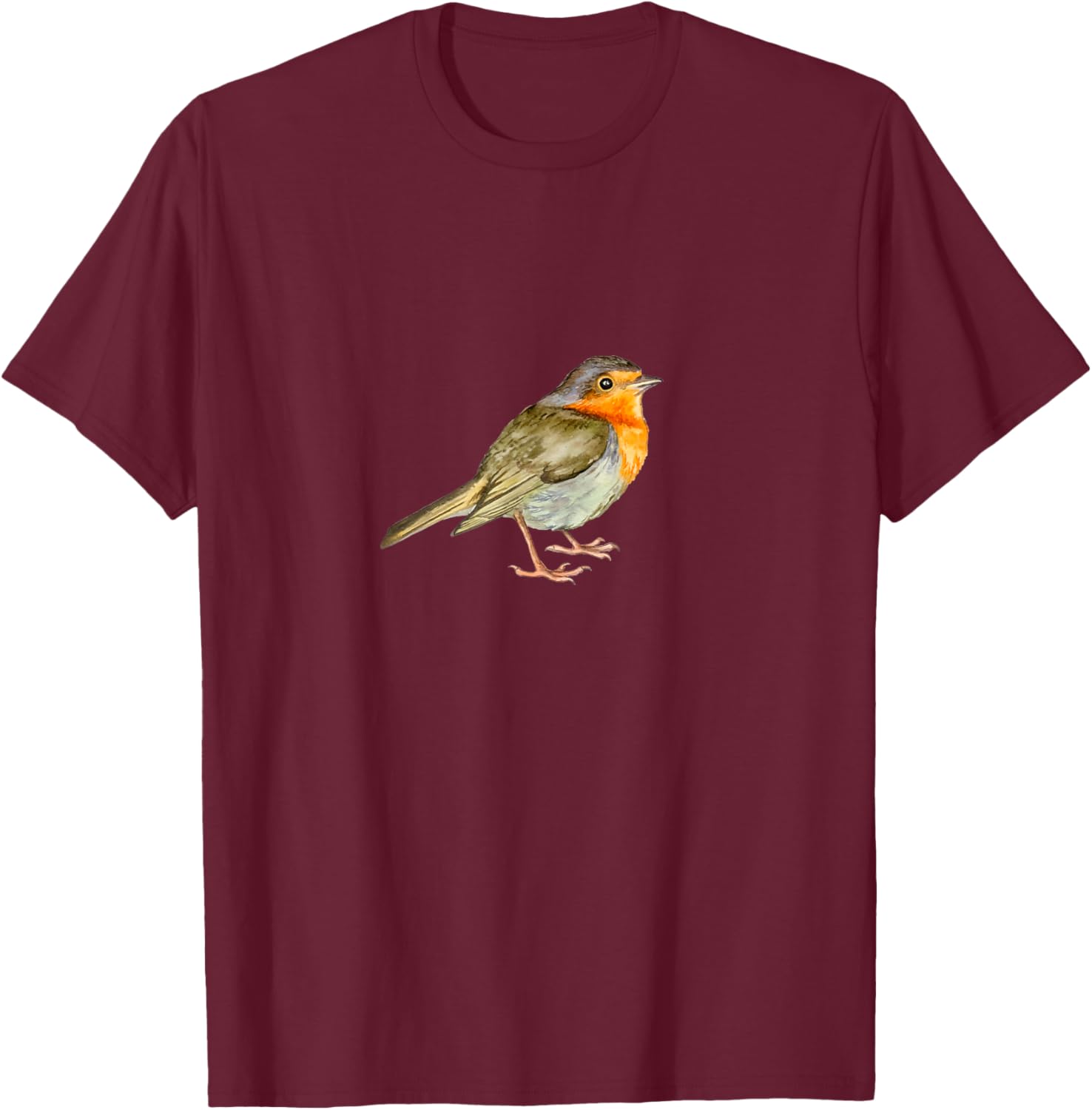 Robin bird T-Shirt - T-Shirt | Maroon