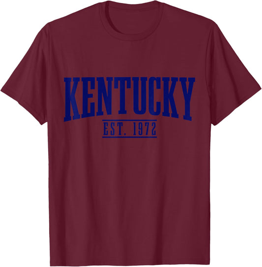 Kentucky Est. 1972 Vintage T-Shirt - T-Shirt | Maroon