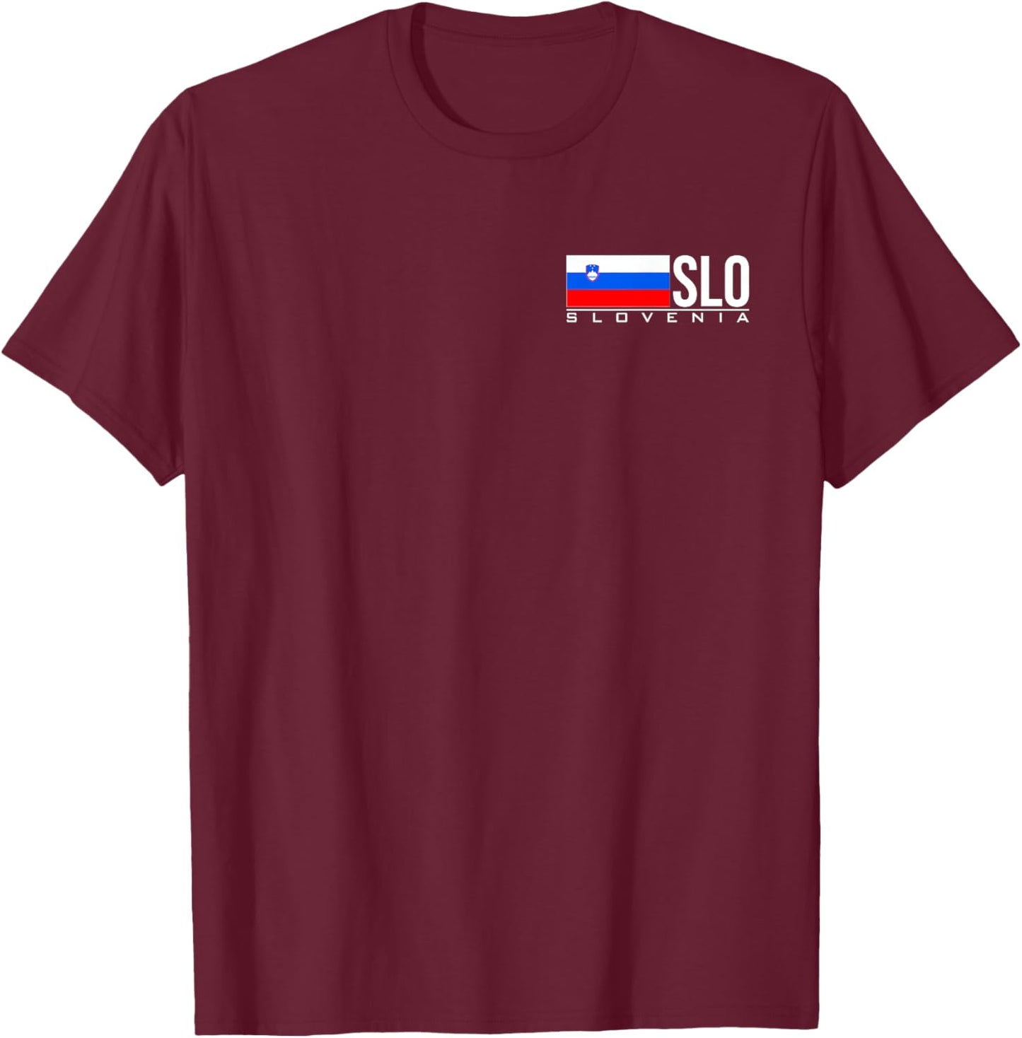 Slovenia Flag Slovenian Slo Sports Games Athlete Jersey T-Shirt - T-Shirt | Maroon