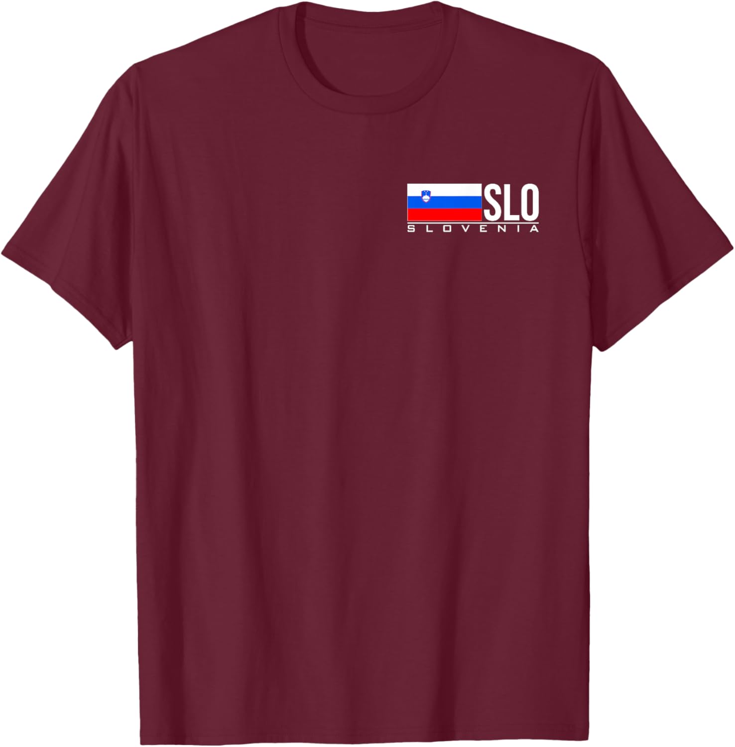 Slovenia Flag Slovenian Slo Sports Games Athlete Jersey T-Shirt - T-Shirt | Maroon