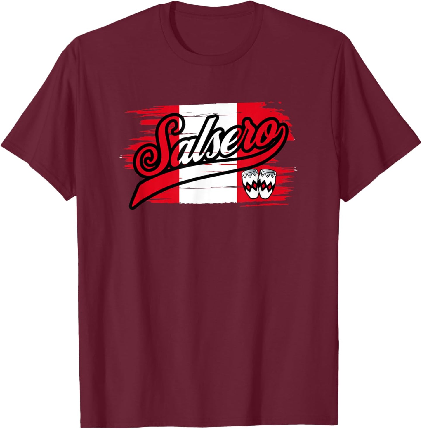 Salsa Dancer Salsero Peru Salsero Salsa Peruana T-Shirt - T-Shirt | Maroon