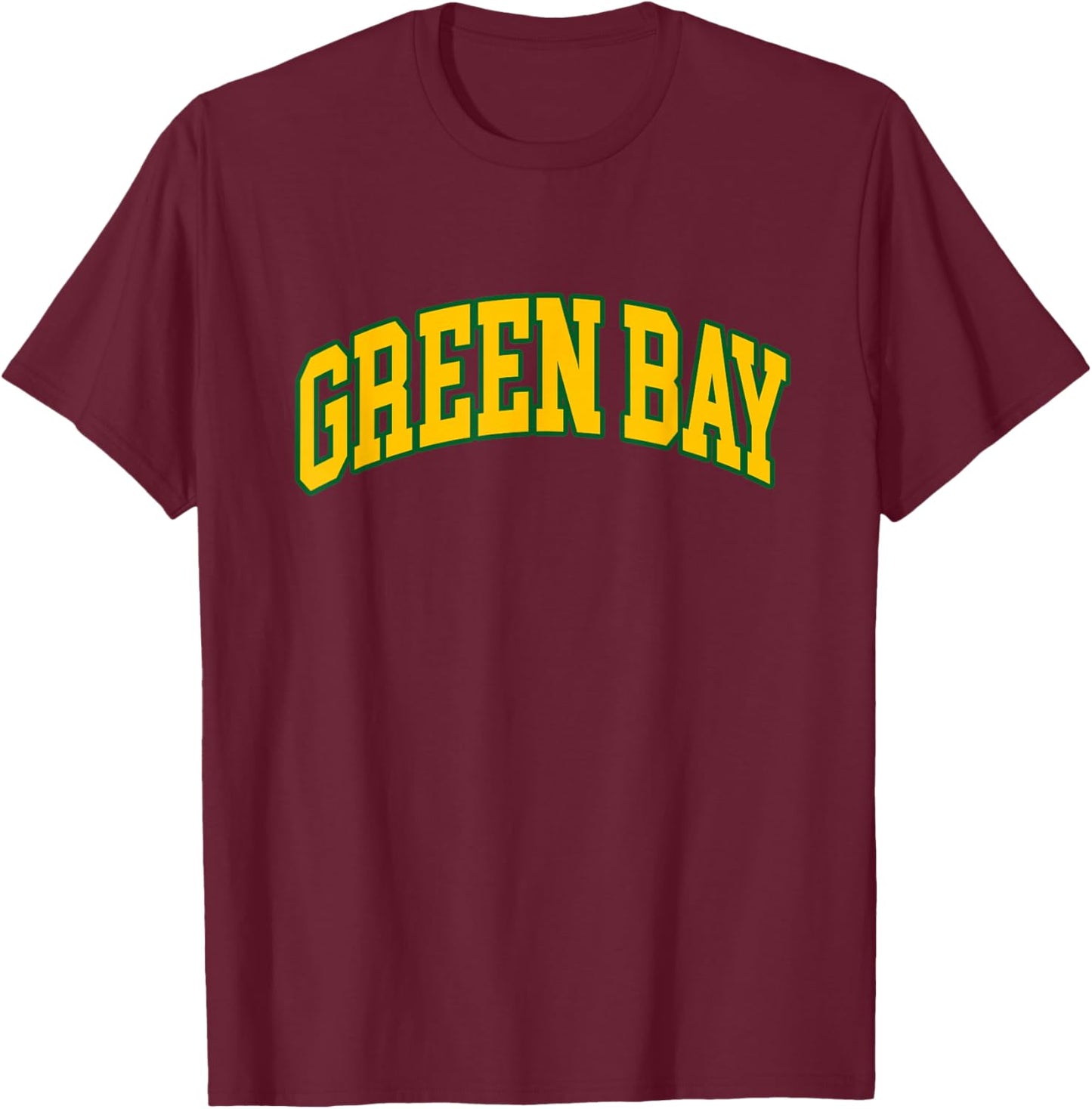 Green Bay - Throwback Design - Classic T-Shirt - T-Shirt | Maroon