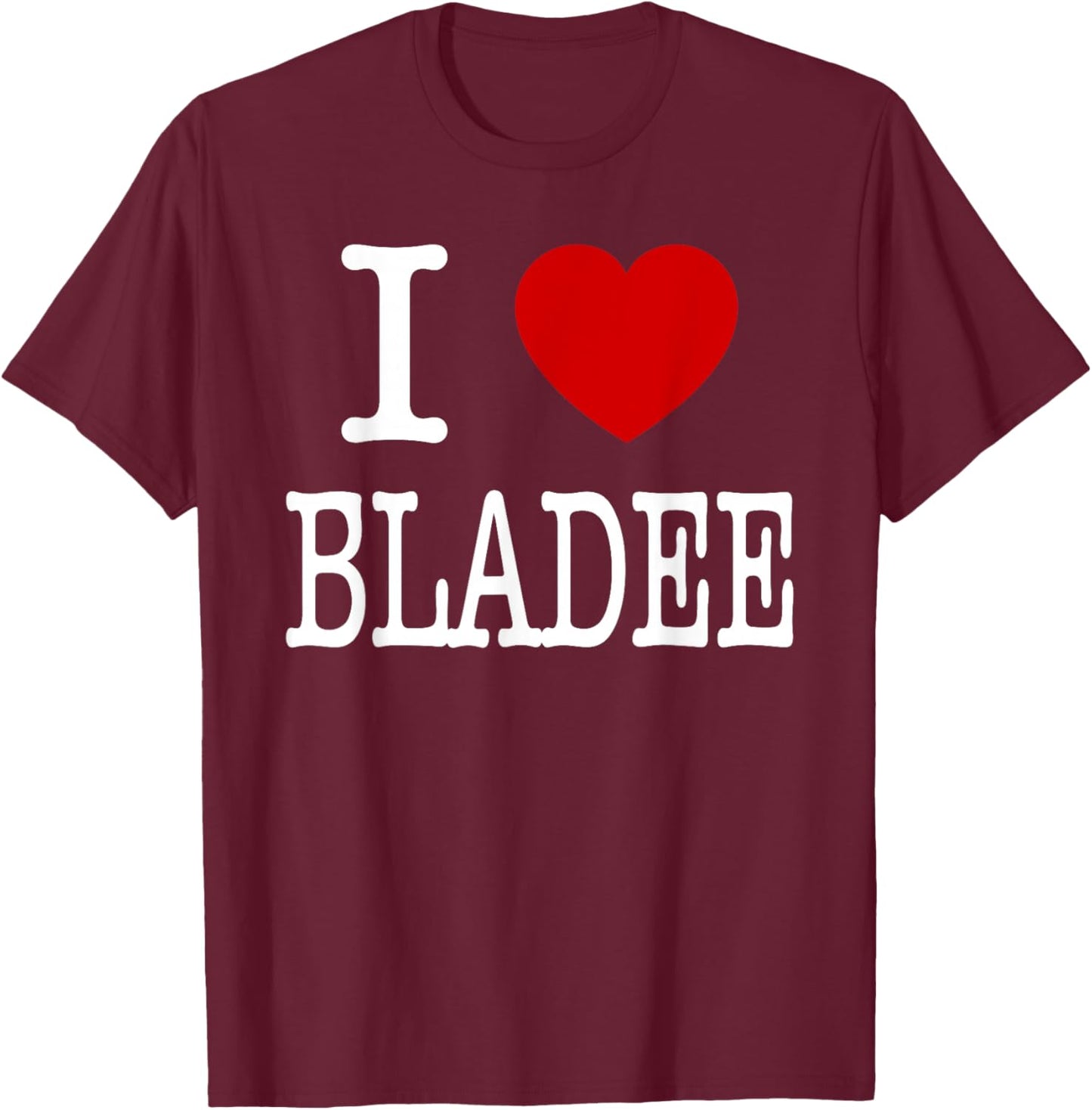 I Love Bladee T-Shirt - T-Shirt | Maroon