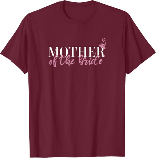 Disney Mickey And Friends Minnie Mouse Mother Of The Bride T-Shirt - T-Shirt | Maroon