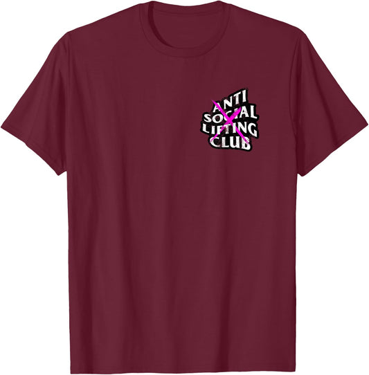 ANTI SOCIAL LIFTING CLUB - Fitness T-Shirt - T-Shirt | Maroon