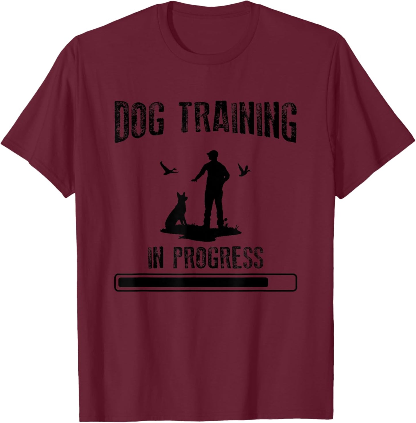 Dog Training In Progress Dog Trainer Women Girls Kids T-Shirt - T-Shirt | Maroon