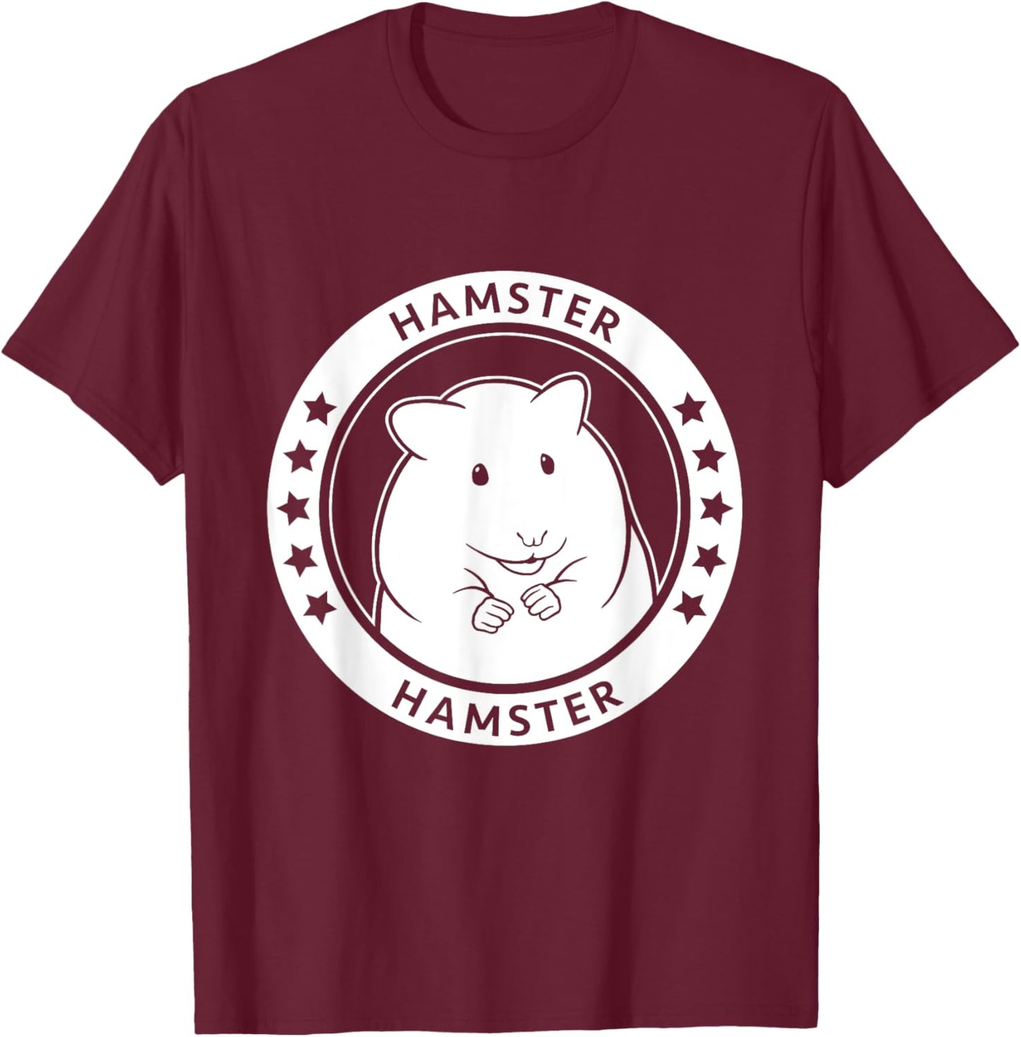 Hamster Portrait T-Shirt - T-Shirt | Maroon