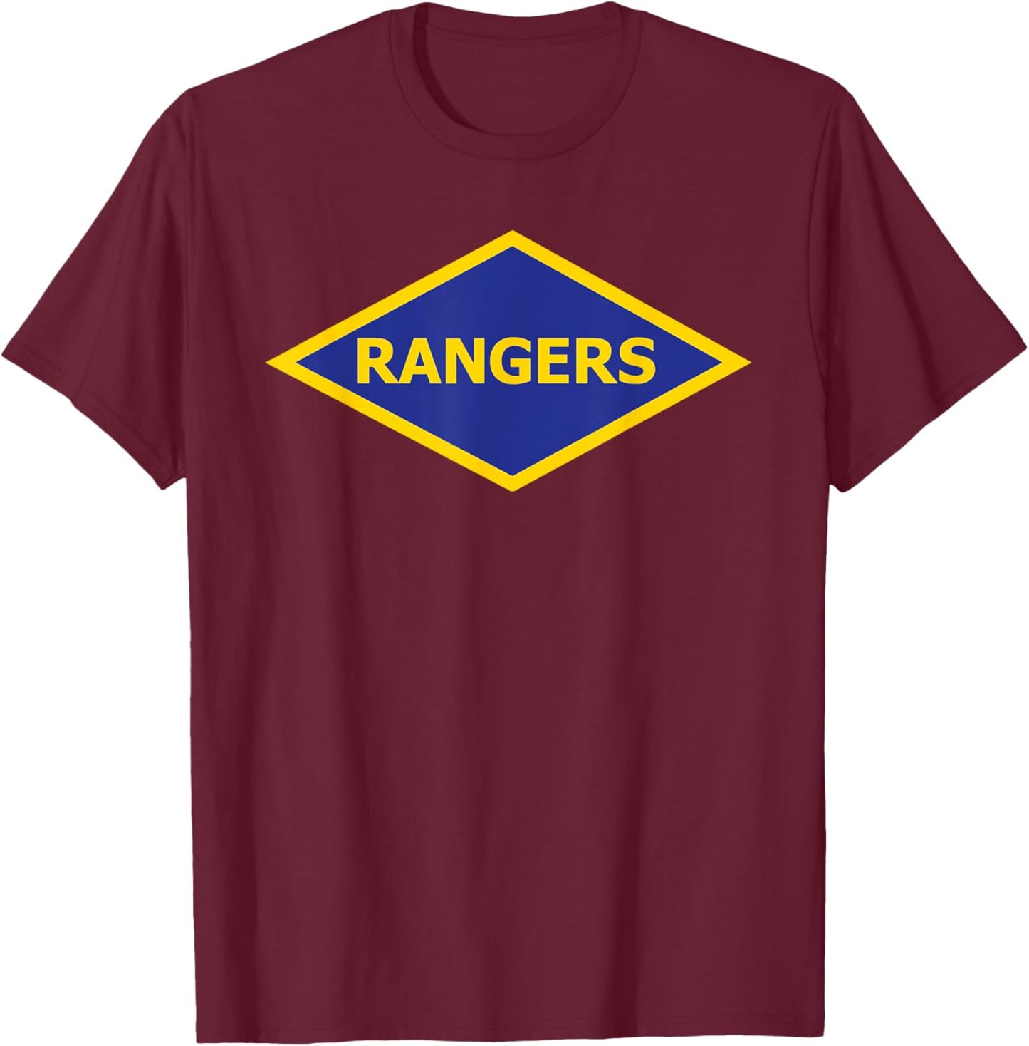 Army Ranger WW2 Diamond T-Shirt - T-Shirt | Maroon