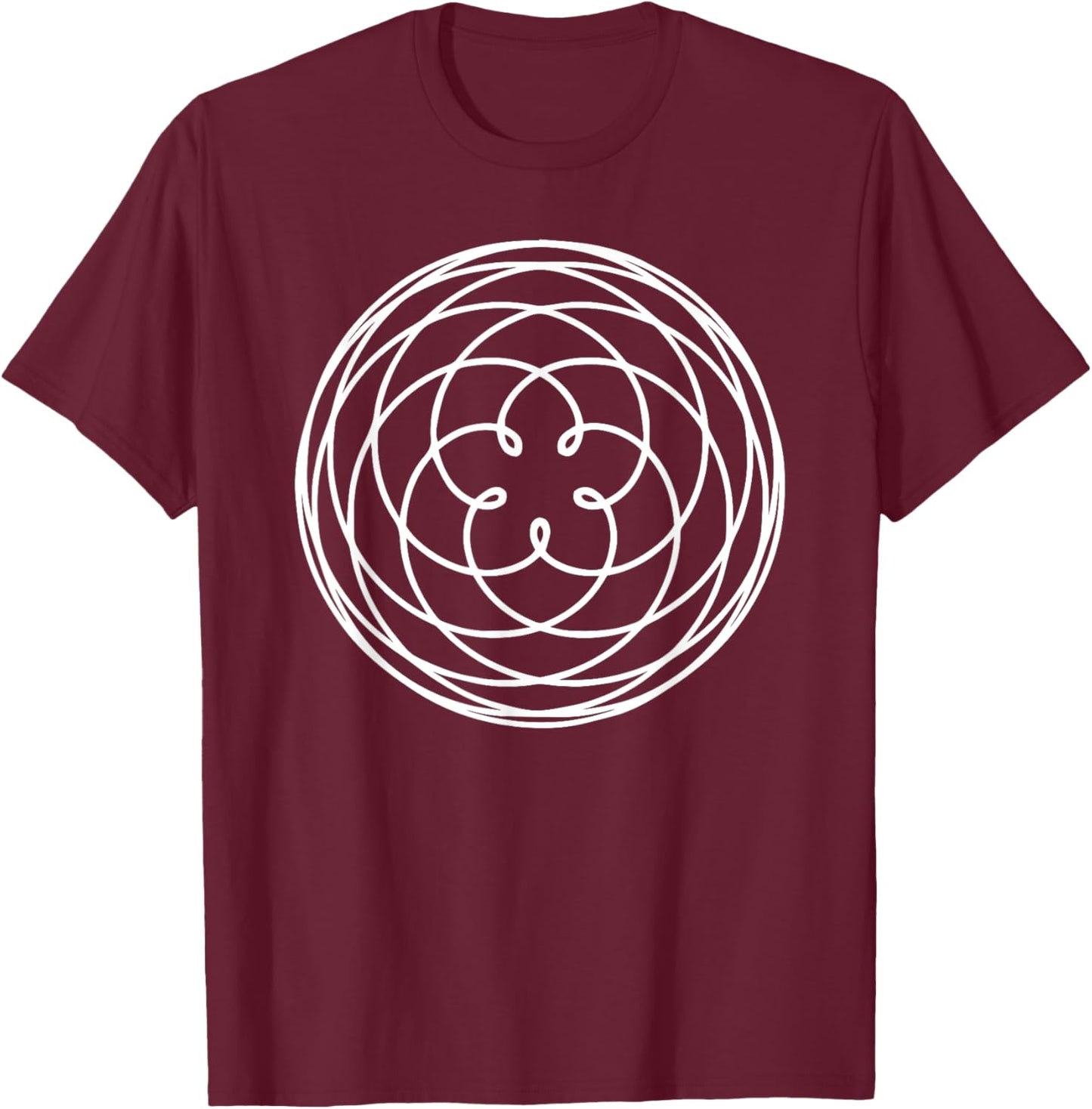 Rose of Venus Symbol T-Shirt - T-Shirt | Maroon
