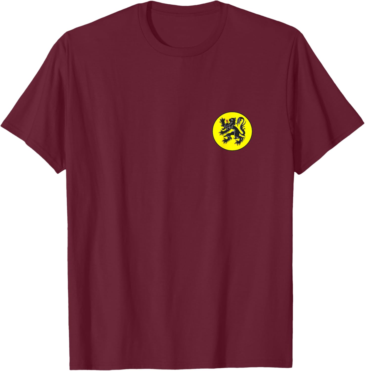 Flanders Vlaanderen Pride Vlaamse Leeuw Flemish Lion Pride T-Shirt - T-Shirt | Maroon
