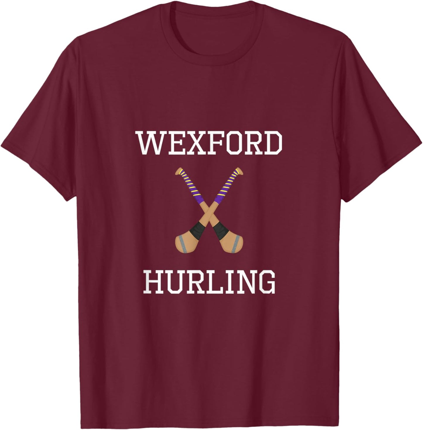 Wexford Hurling Irish County Ireland Hurling T-Shirt - T-Shirt | Maroon