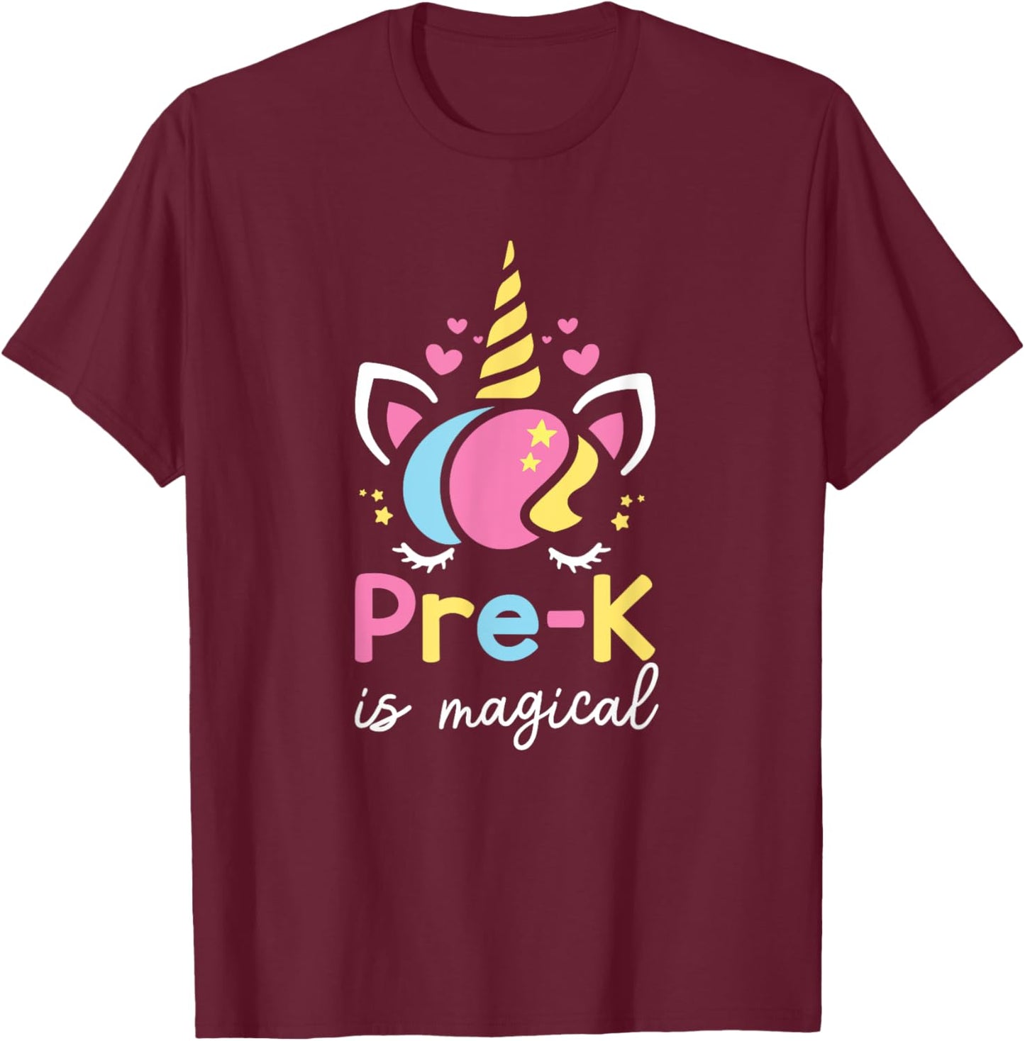 Preschool is Magical Nursery Back to School T-Shirt - T-Shirt | Maroon
