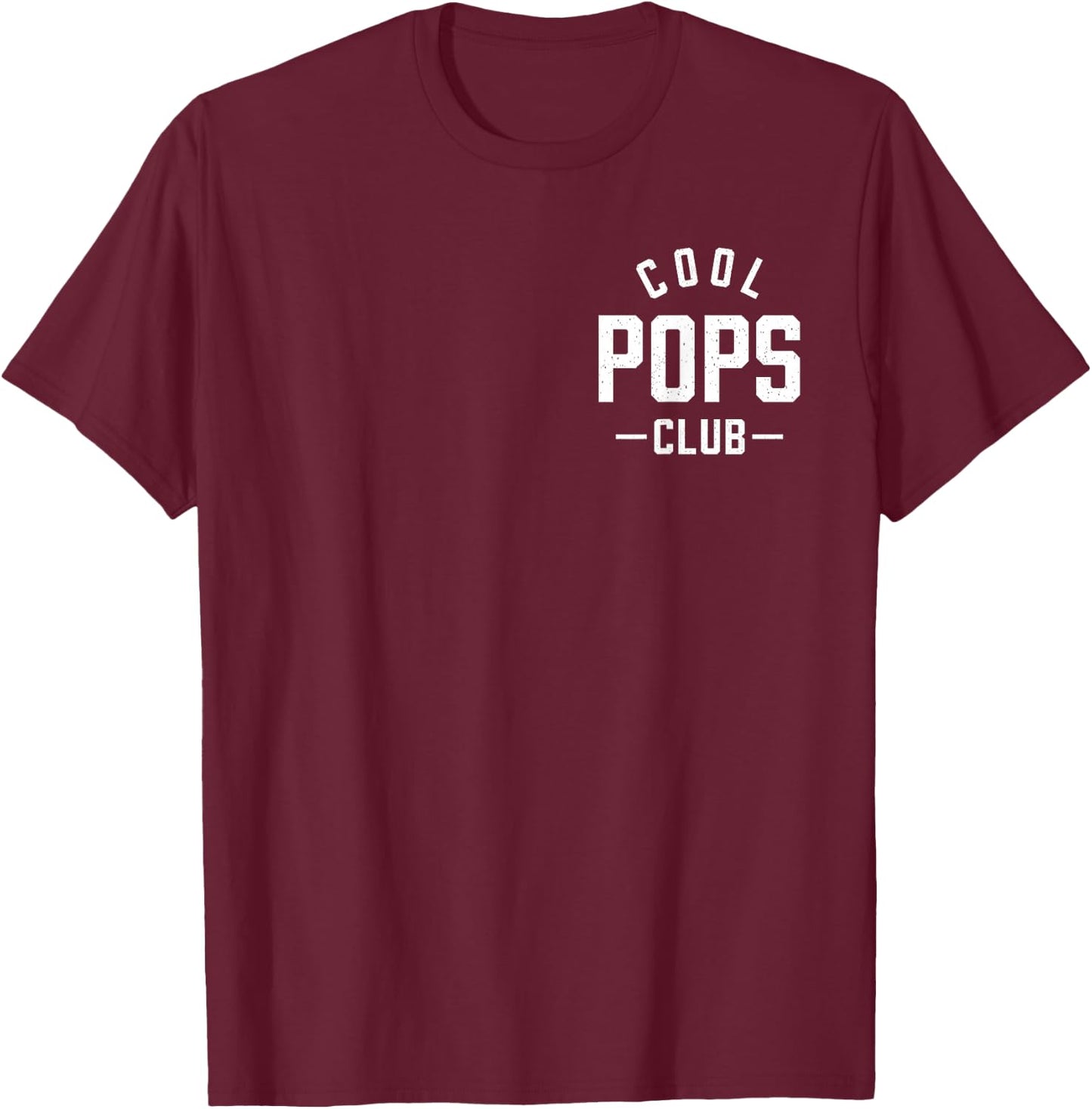 Pocket Cool Pops Club Best Pops Ever Retro Father's Day T-Shirt - T-Shirt | Maroon