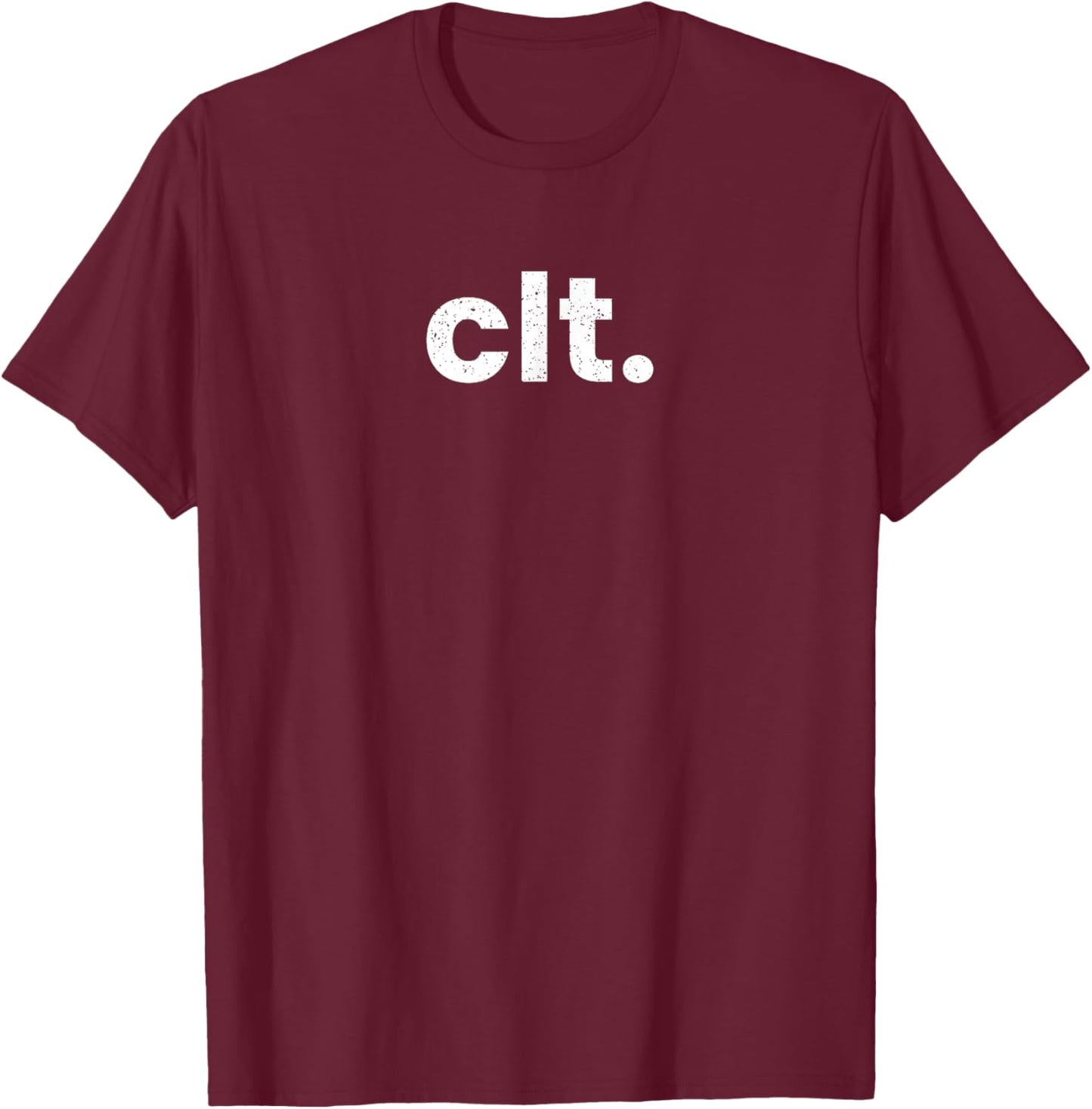 CLT Charlotte North Carolina Airport Code CLT T-Shirt - T-Shirt | Maroon
