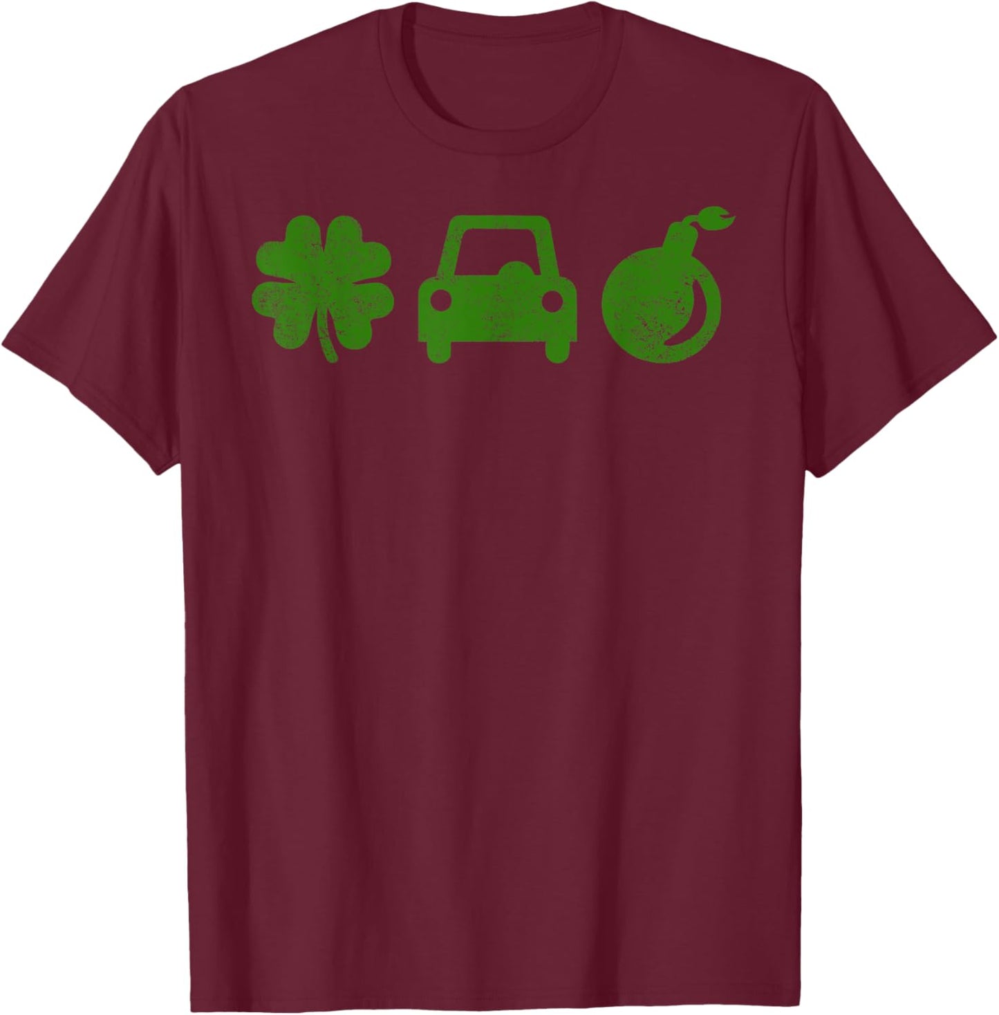 Irish Car Bomb St Patricks Day Alcohol Pub Crawl T-Shirt - T-Shirt | Maroon