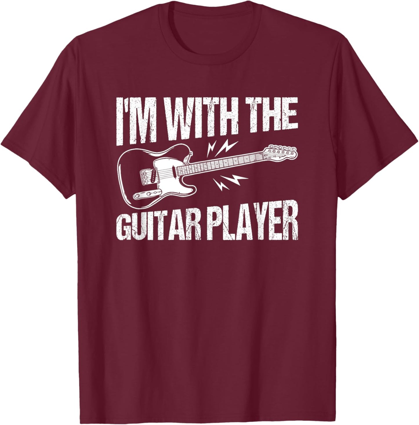 I'm With The Guitar T-Shirt - T-Shirt | Maroon