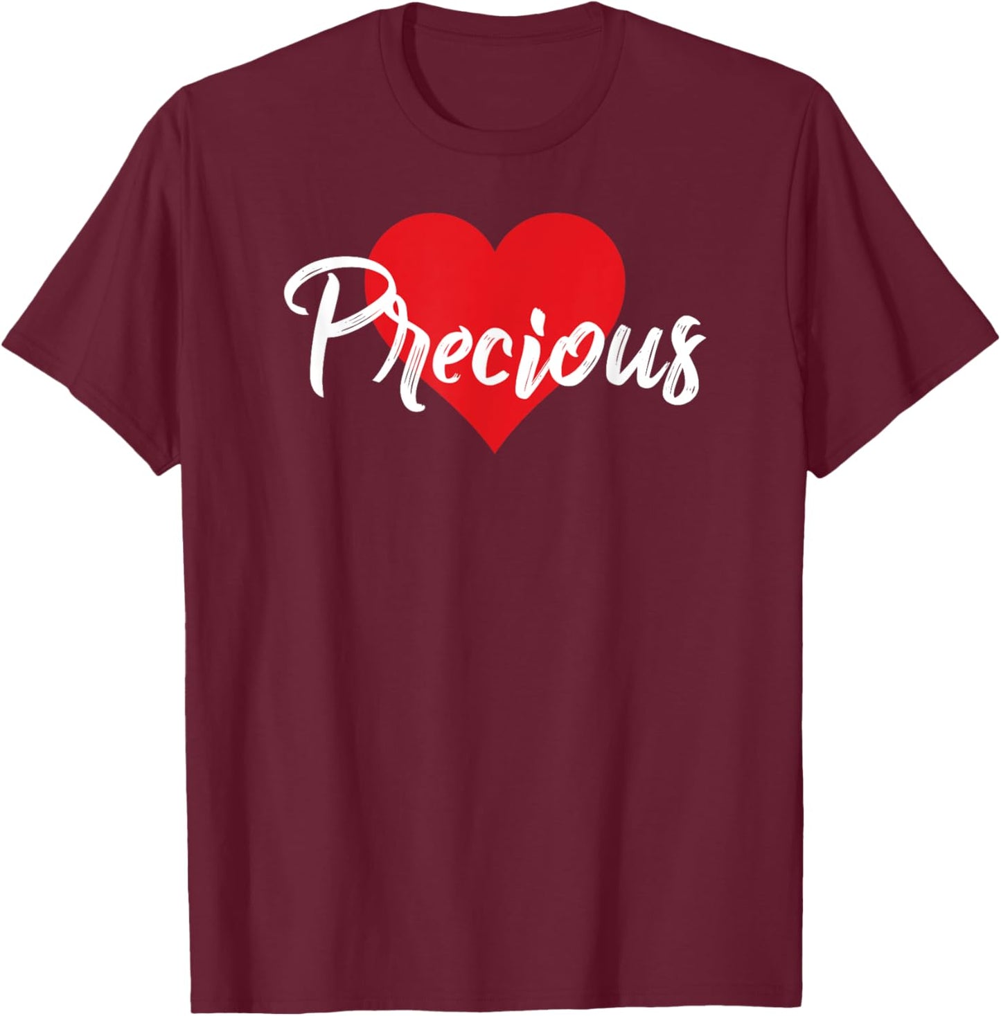 I Love Precious First Name I Heart Named T-Shirt - T-Shirt | Maroon