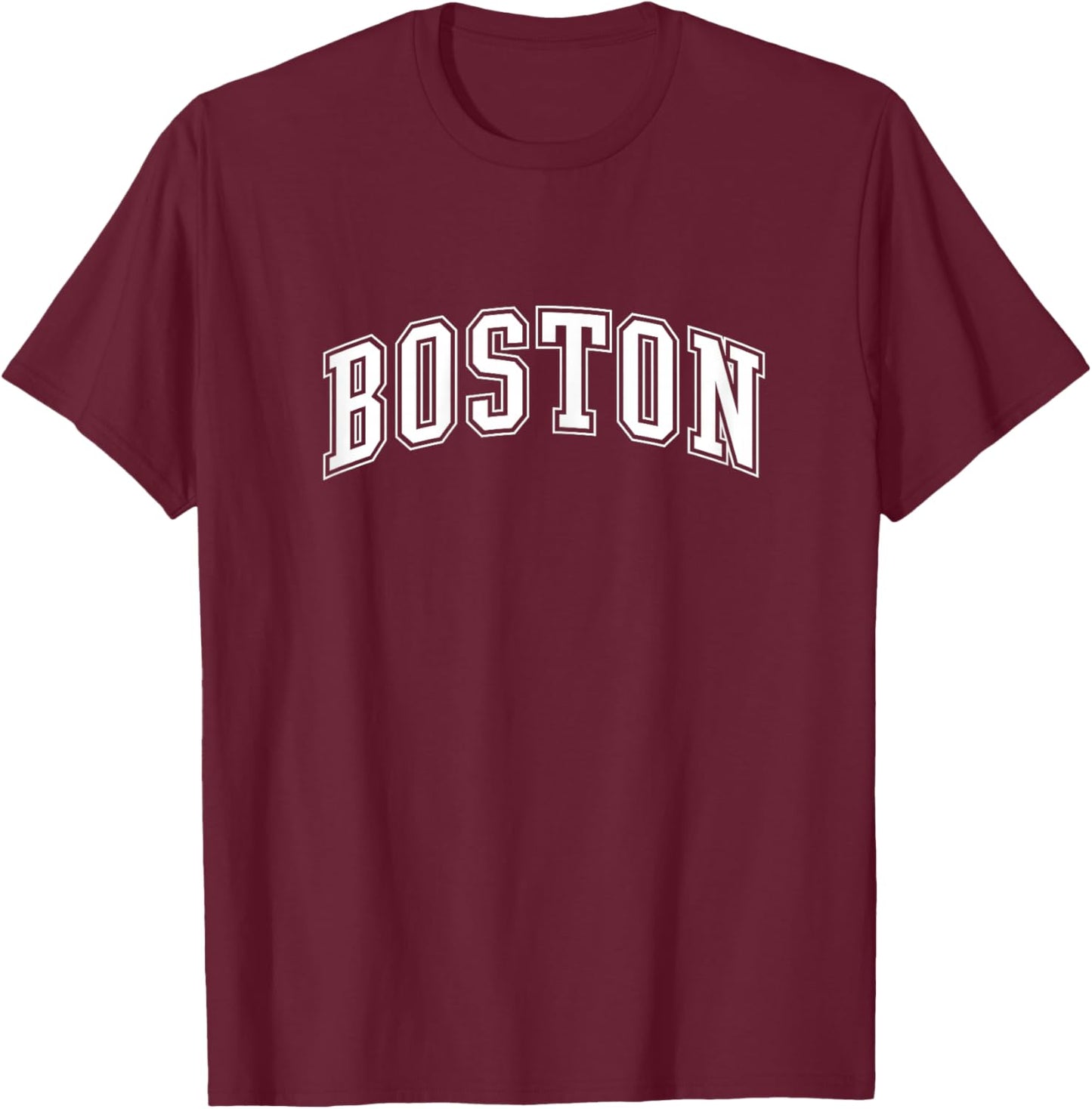 Varsity Pink Boston T-Shirt - T-Shirt | Maroon