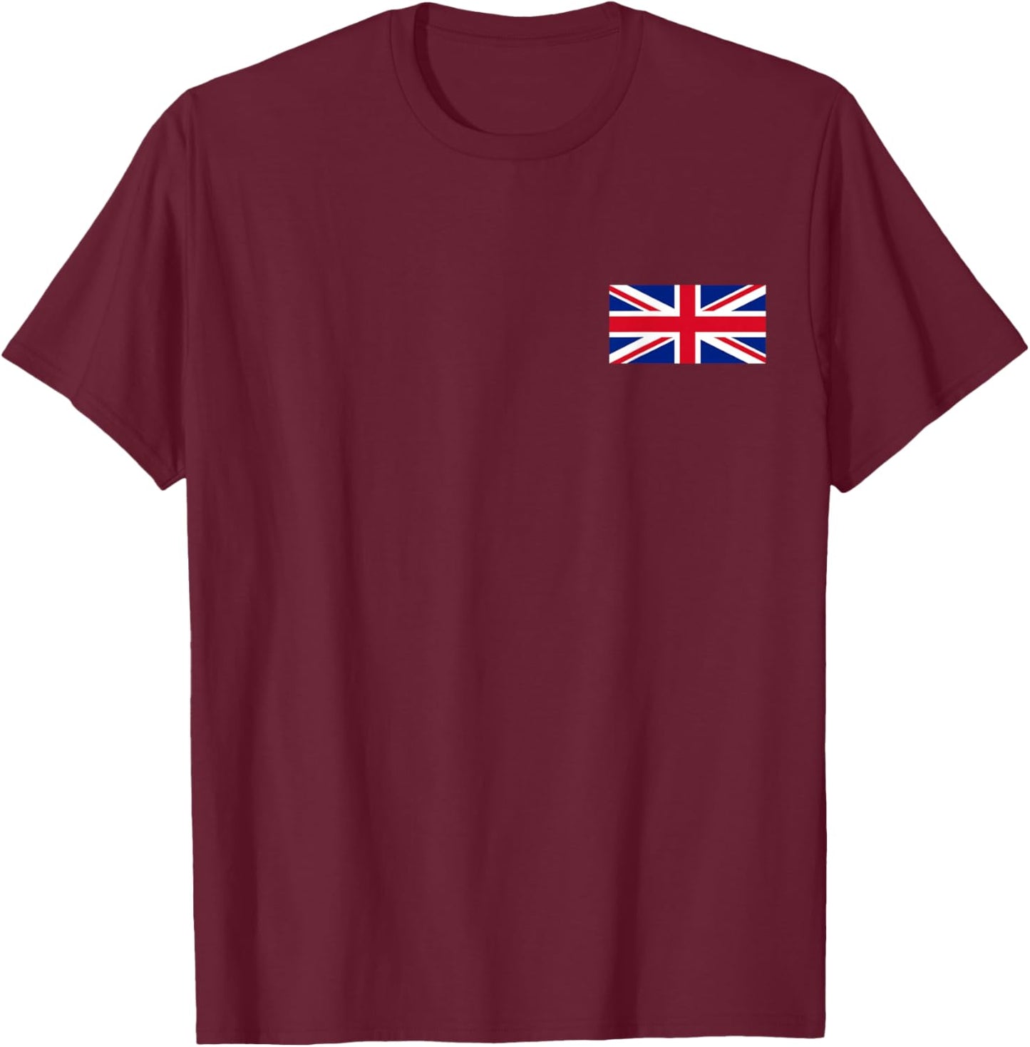 United Kingdom Flag British Union Jack UK Flags Men Women T-Shirt - T-Shirt | Maroon