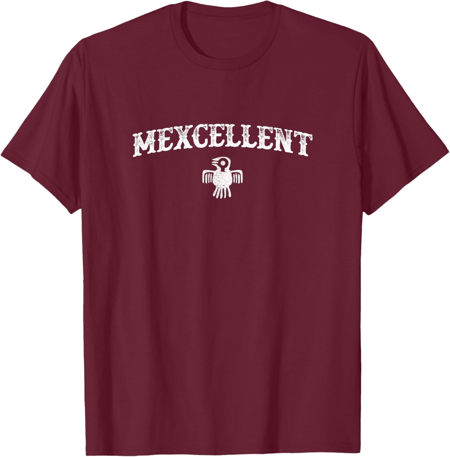 Mexcellent - Excellent Mexico - Mexican Love, Eagle Bird Art T-Shirt - T-Shirt | Maroon