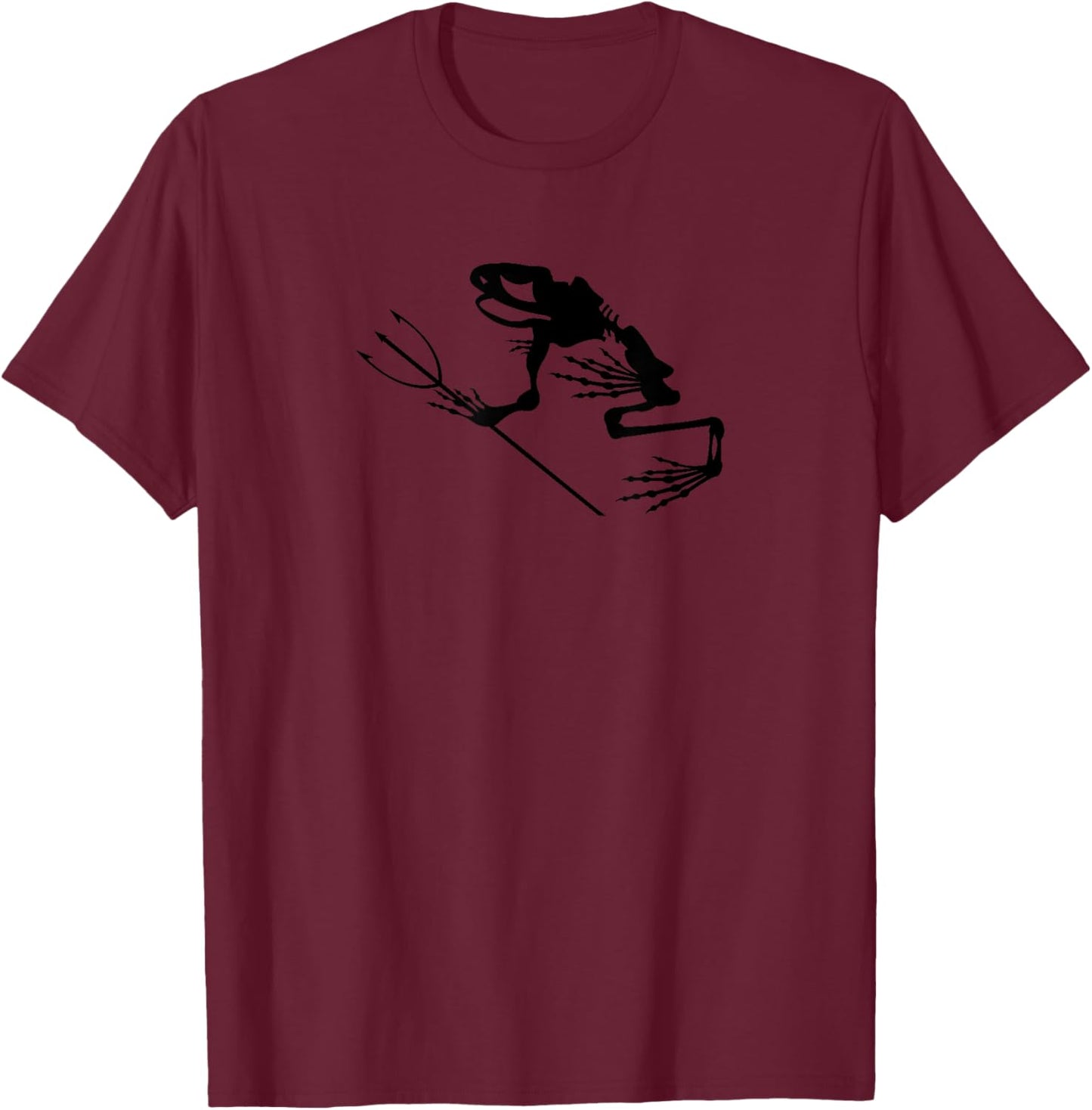 Bonefrog Frogman II Black T-Shirt - T-Shirt | Maroon
