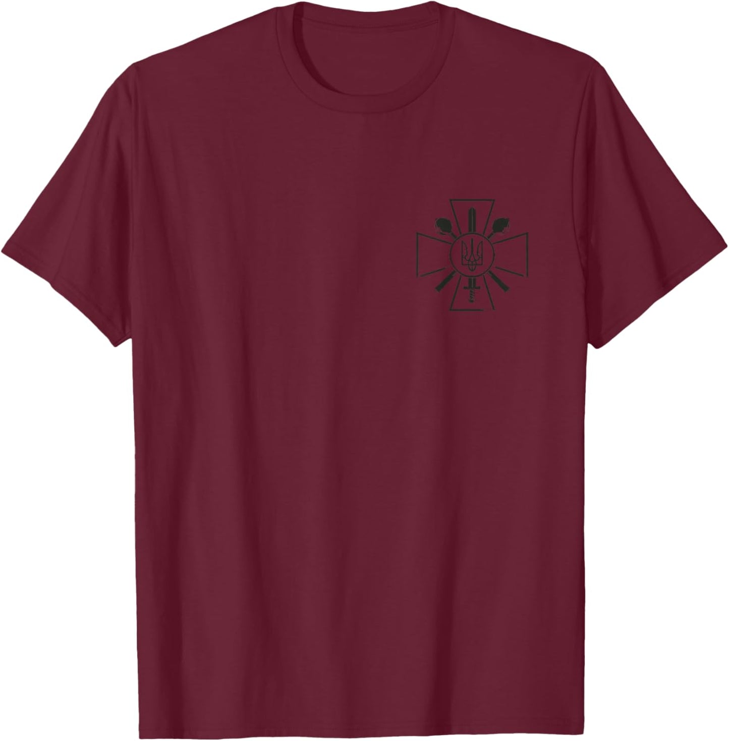 Zelenskyy Ukrainian Army Shirt Ukraine Military Ukraine T-Shirt - T-Shirt | Maroon