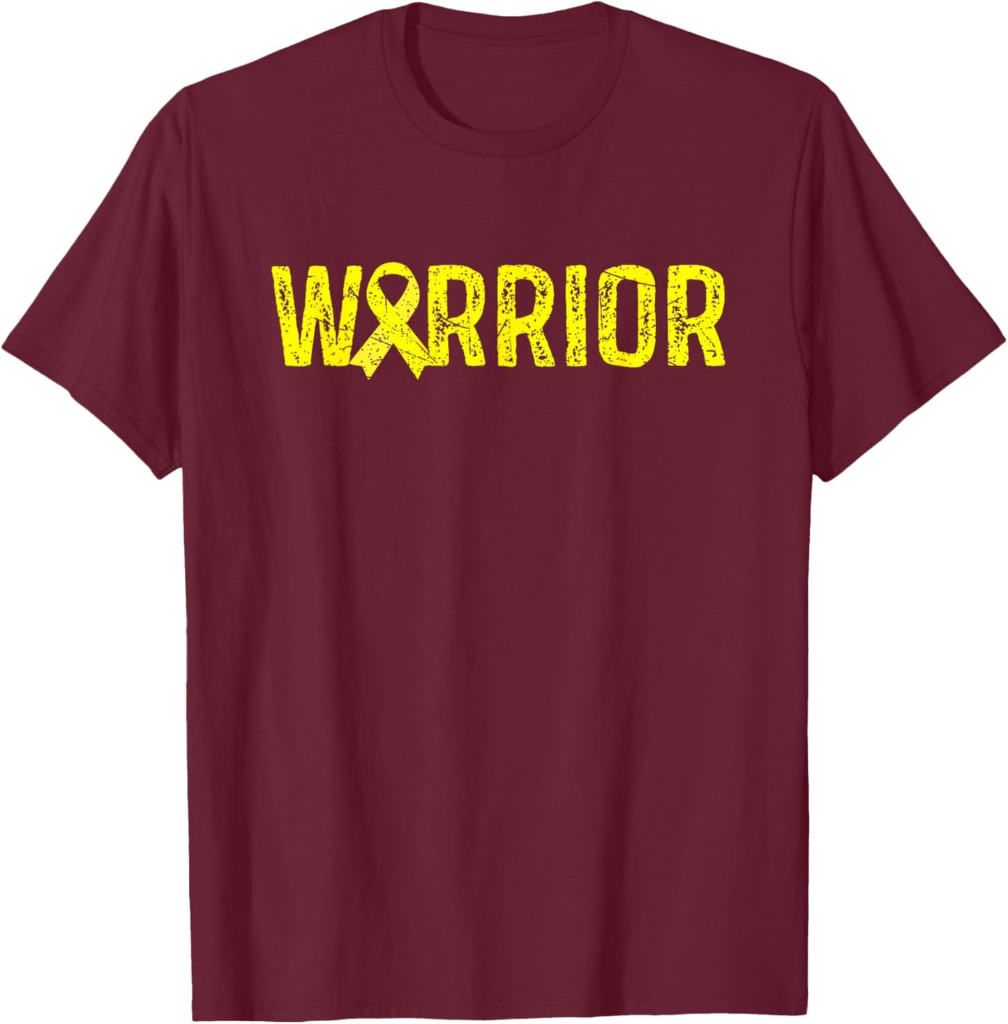 Warrior Osteosarcoma Awareness T-Shirt - T-Shirt | Maroon