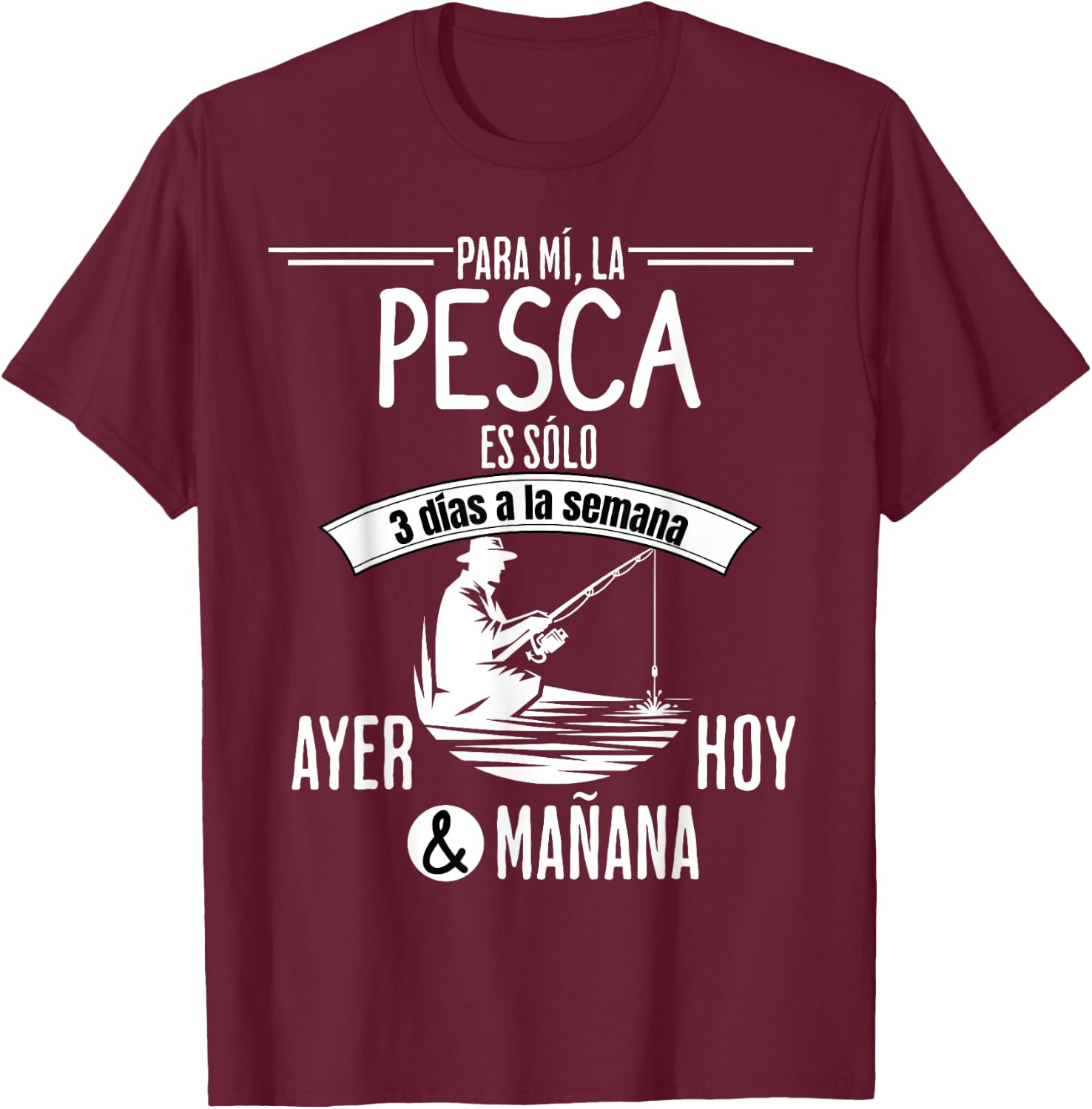 Pesca Regalo divertido para un Pescador T-Shirt - T-Shirt | Maroon
