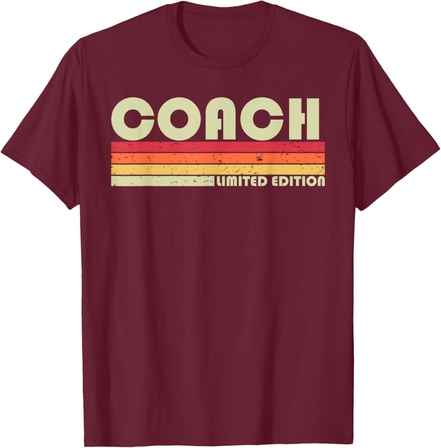 COACH Funny Job Title Profession Birthday Worker Idea T-Shirt - T-Shirt | Maroon