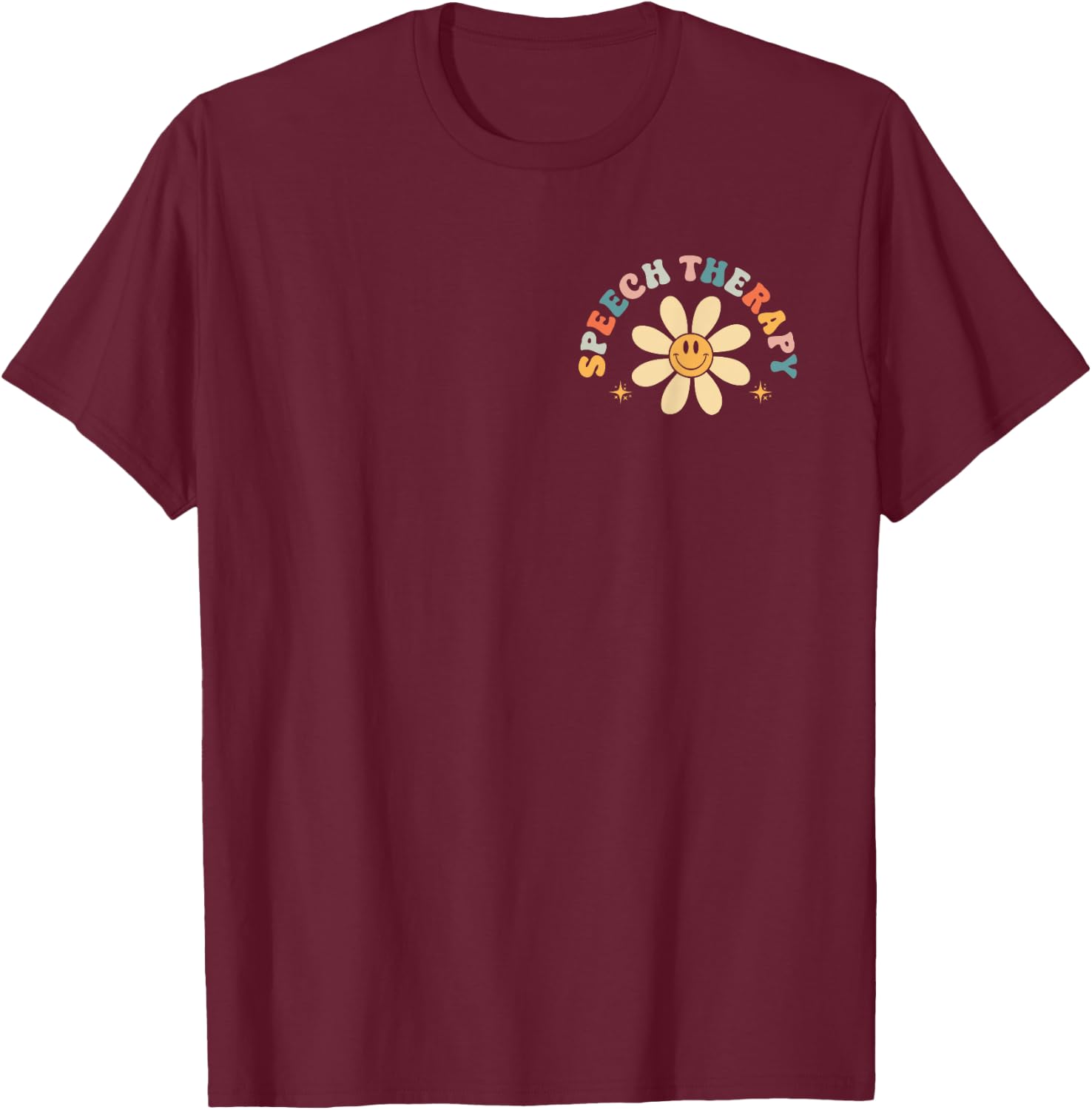 Speech Therapy Pocket Design SLP Language Pathologist T-Shirt - T-Shirt | Maroon