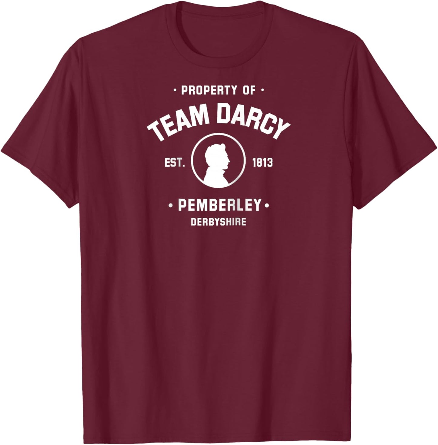 Mr Darcy Pride and Prejudice Jane Austen - Team Darcy Raglan Baseball T-Shirt - T-Shirt | Maroon