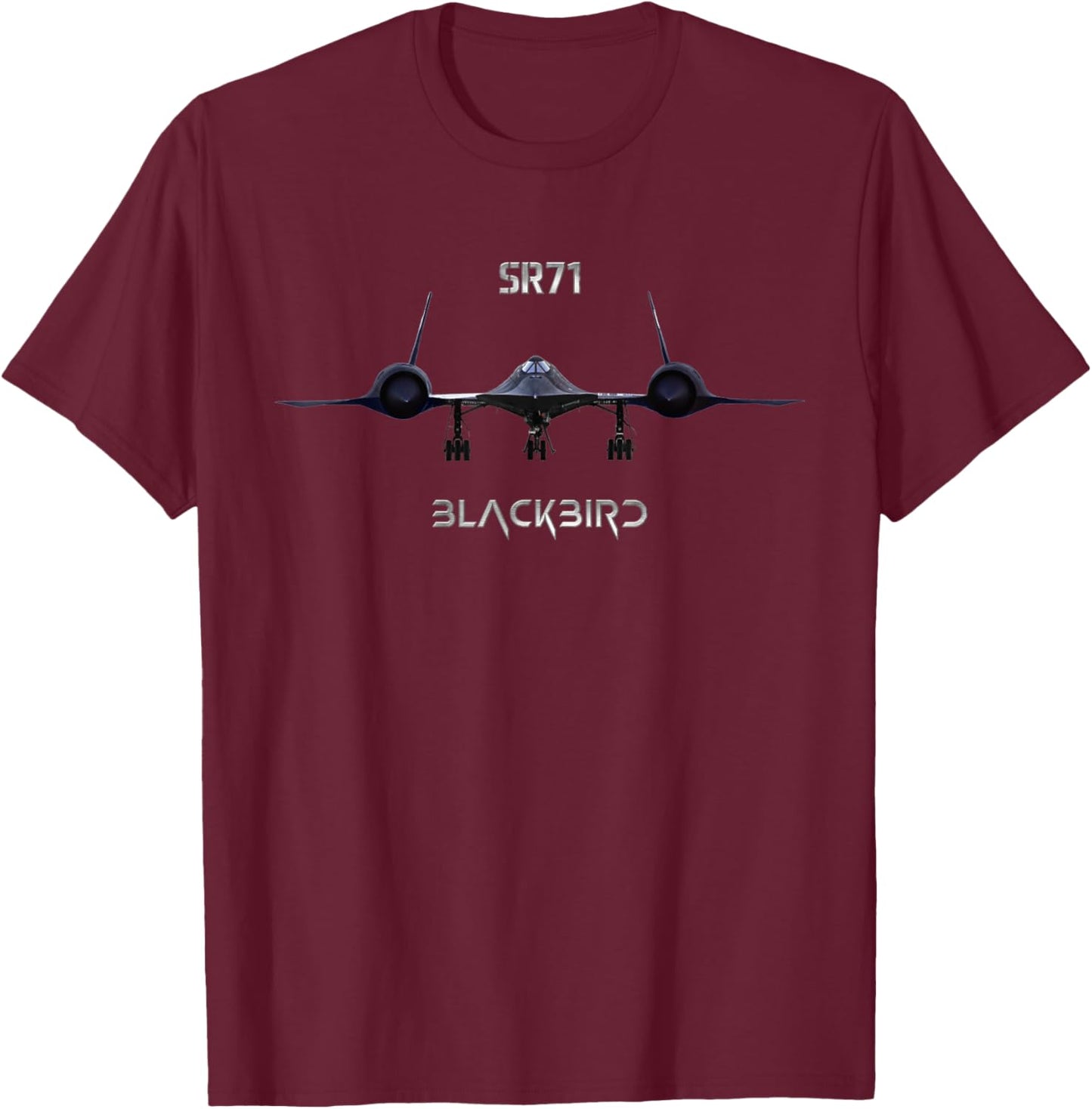SR71 reconnaissance aircraft T-Shirt - T-Shirt | Maroon