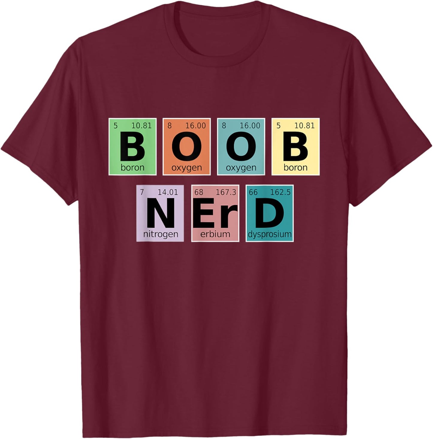Lactation Consultant Counselor - Boob Nerd T-Shirt - T-Shirt | Maroon