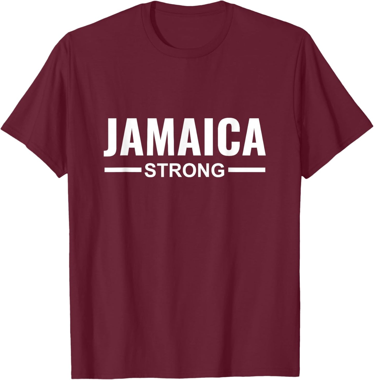 Jamaica Strong Community Strength Prayer Support T-Shirt - T-Shirt | Maroon