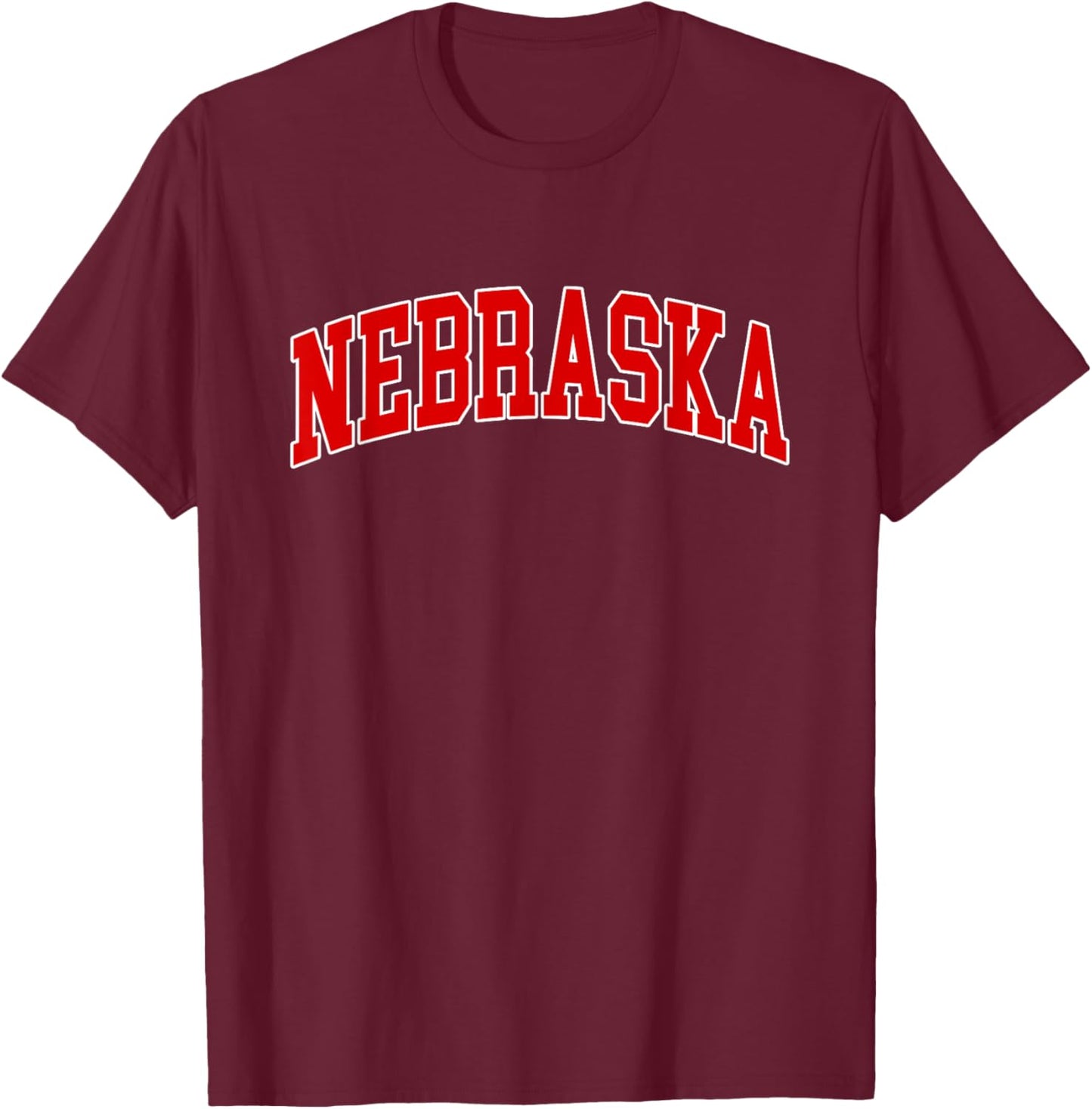 Nebraska - Throwback Design - Classic T-Shirt - T-Shirt | Maroon