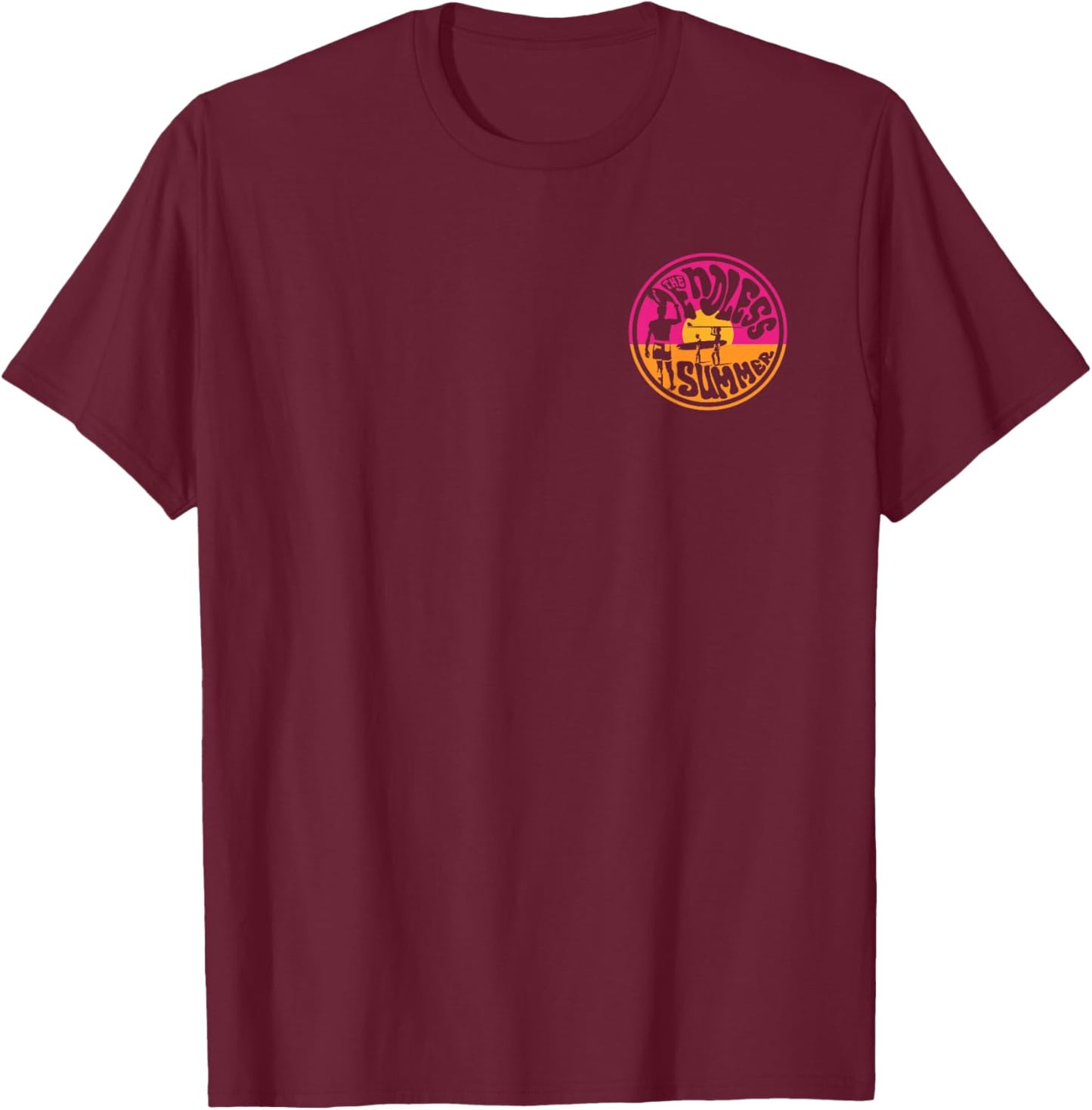 The Endless Summer Classic Surf Movie Logo T-Shirt - T-Shirt | Maroon