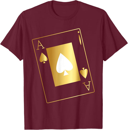 The Golden Ace design Apparel T-Shirt - T-Shirt | Maroon