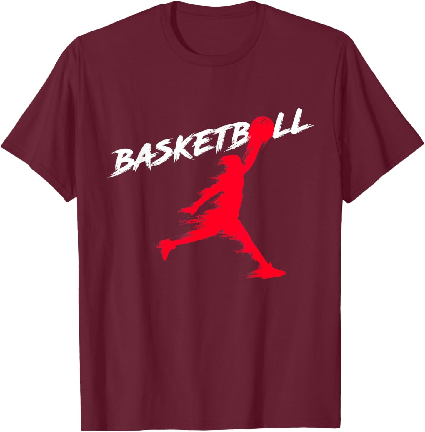 Basketball Player Team Coach Bball Hoop Ball Sports Dunk T-Shirt - T-Shirt | Maroon