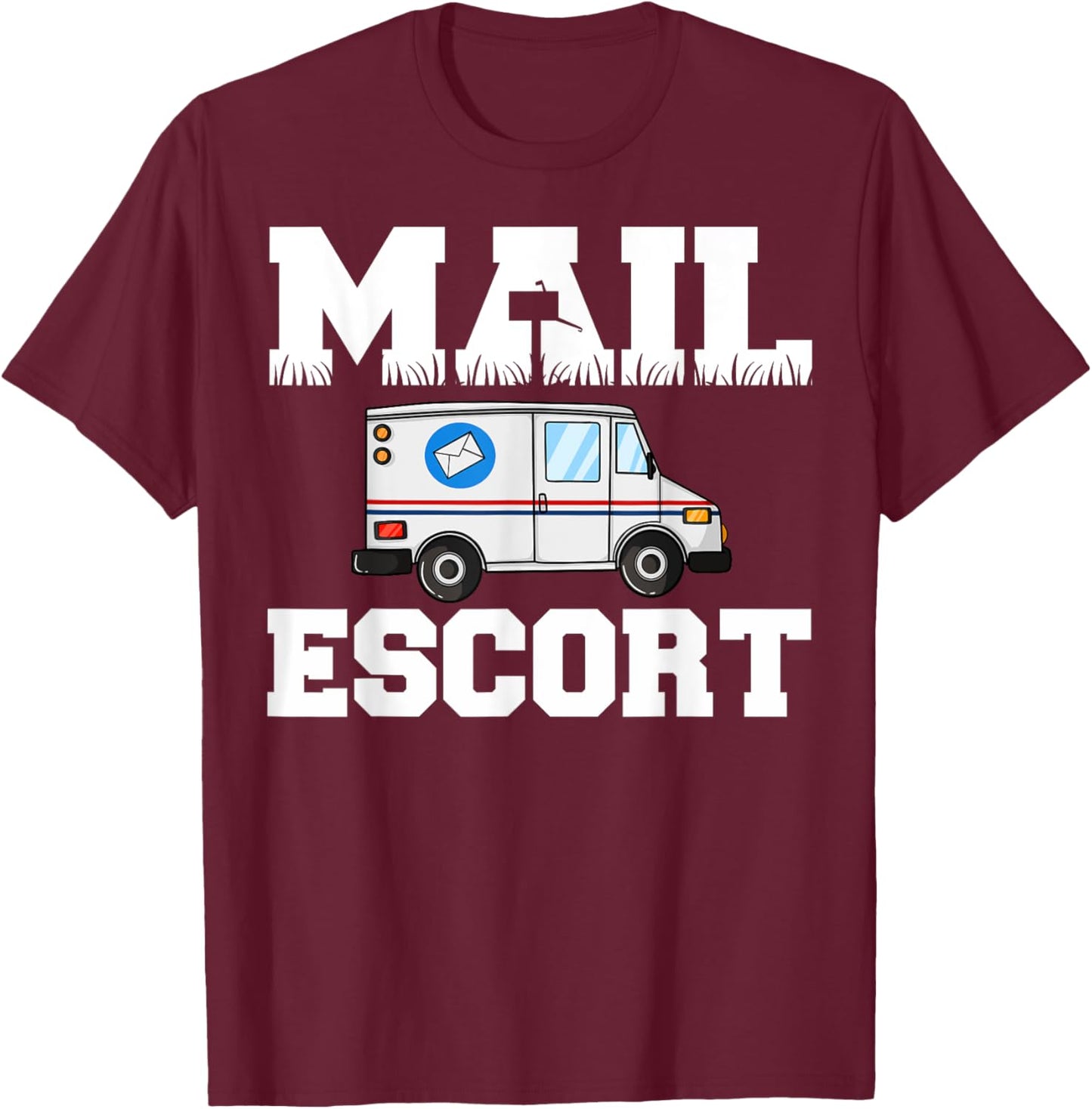 Postal Service Mailman US Postman Worker T-Shirt - T-Shirt | Maroon