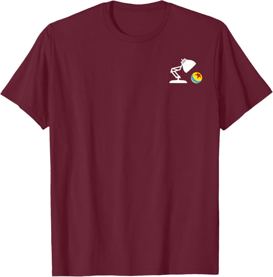 Disney Pixar Movie Release Dates Front & Back Vintage Logo T-Shirt - T-Shirt | Maroon